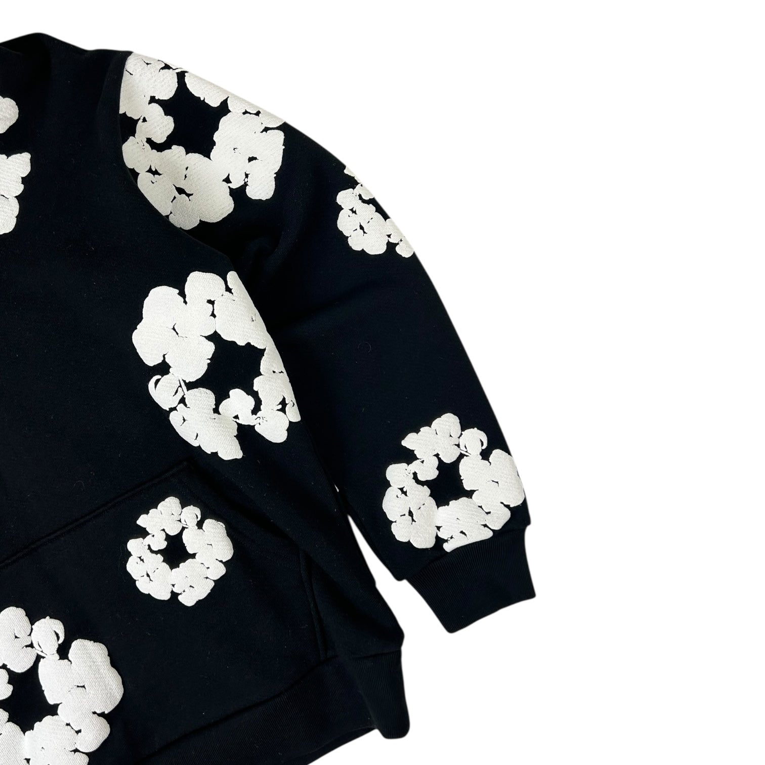 Denim Tears Cotton Wreath Hoodie Black