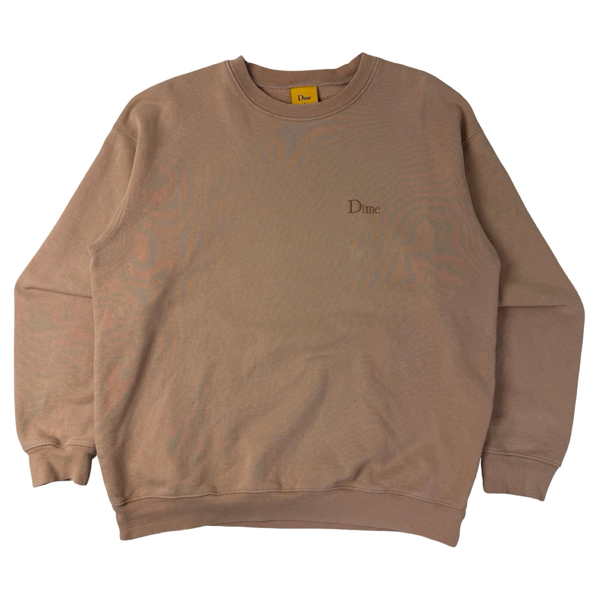 Dime MTL Classic Small Logo Crewneck Tan