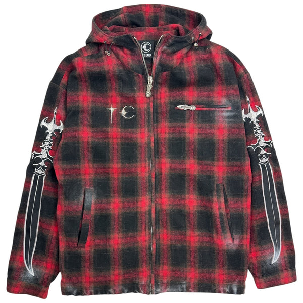 Thug Club Arab Sword Flannel Jacket Red