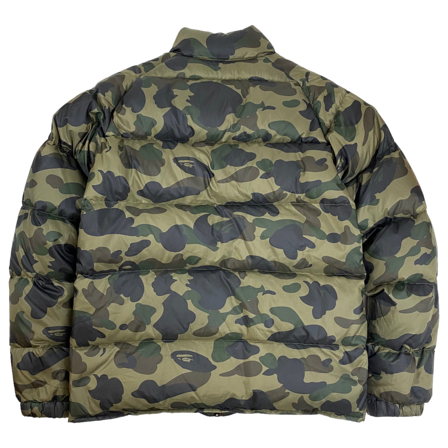 Bape Camo Puffer Jacket Green