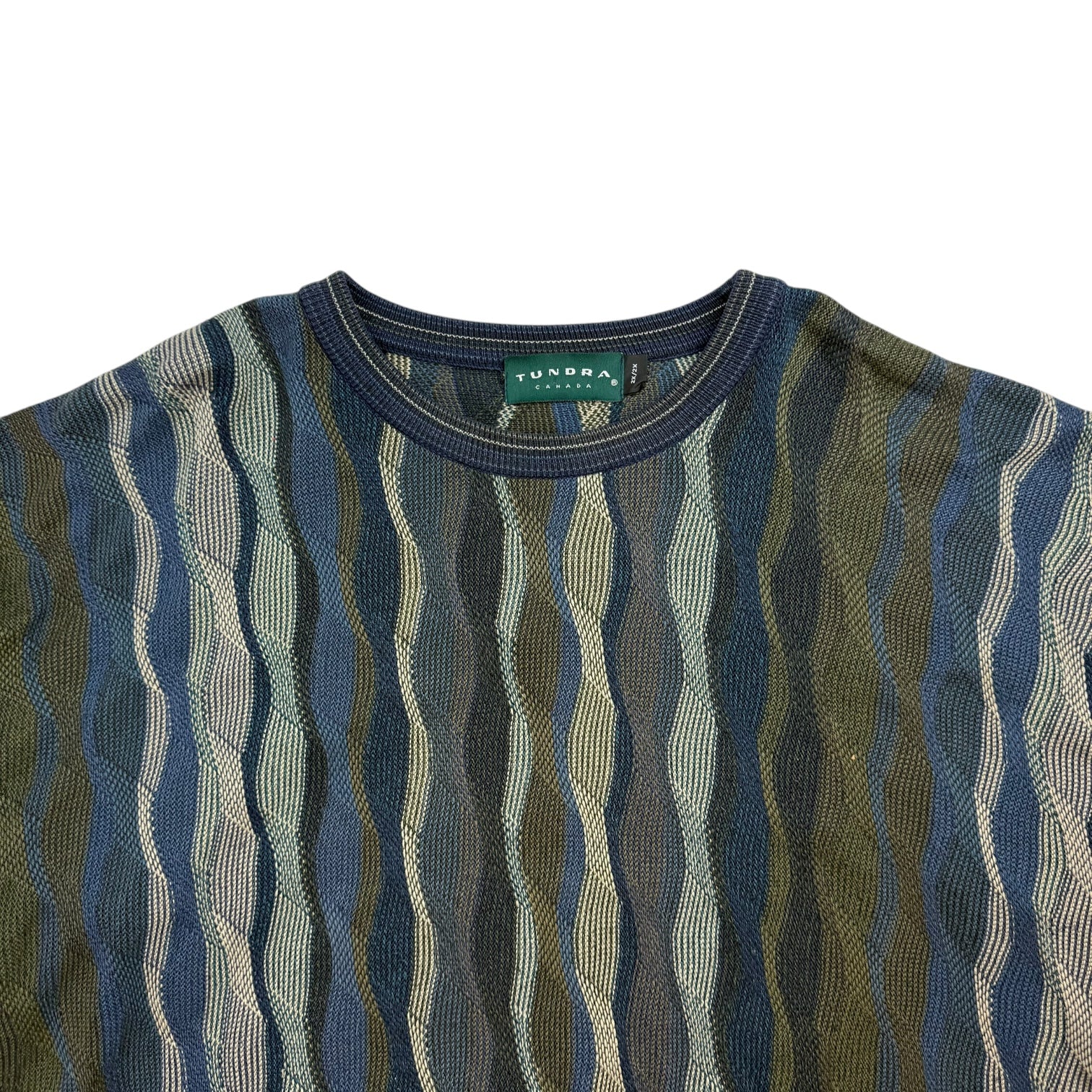 Vintage Tundra Knit Sweater Blue/Green