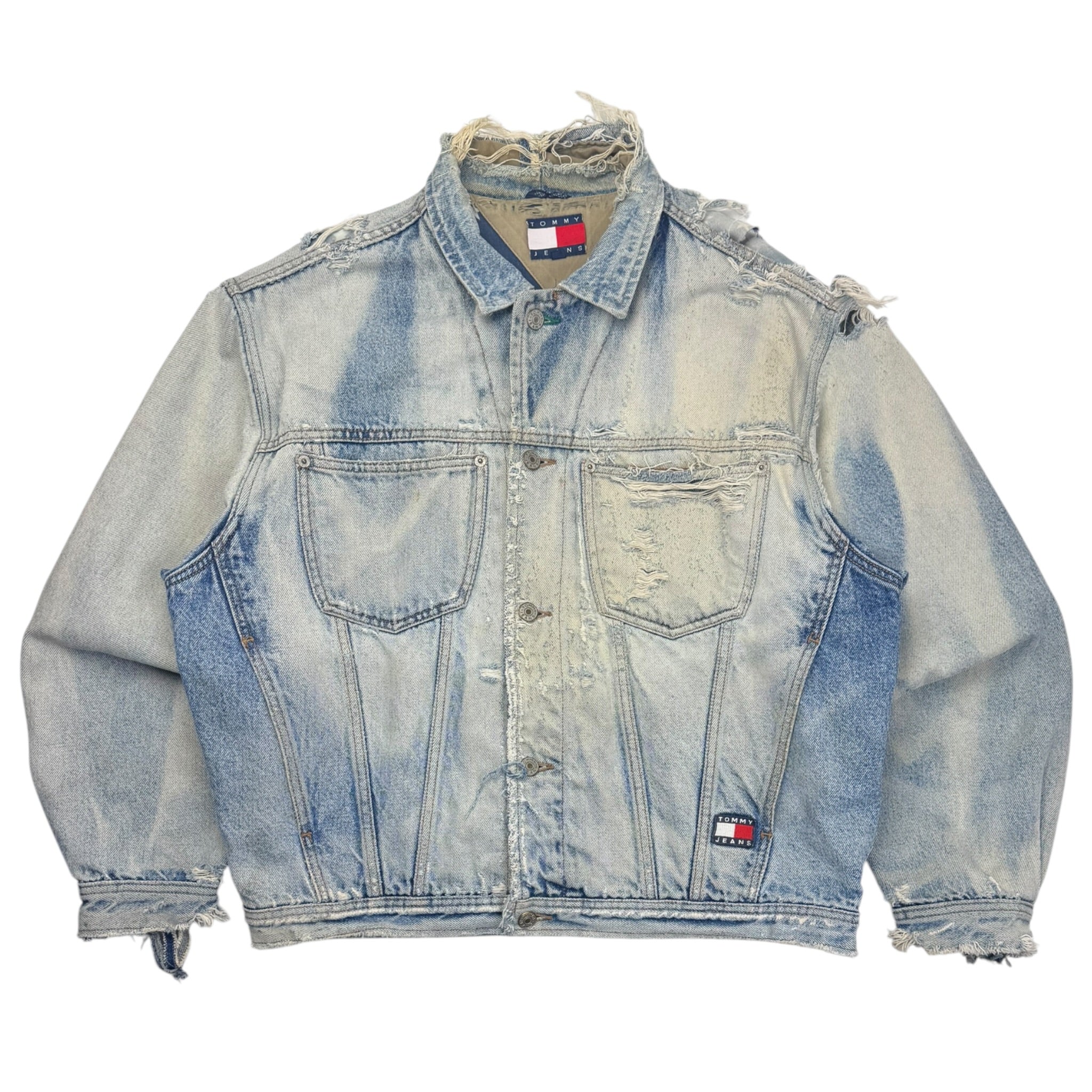 Vintage Distressed Tommy Hilfiger ‘USA’ Denim Jacket
