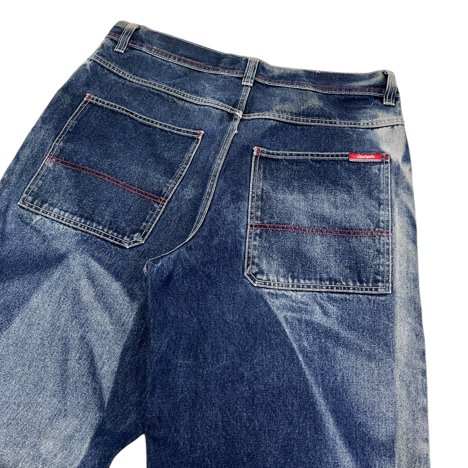 Vintage Y2K South Pole Patch Sun Faded Jeans