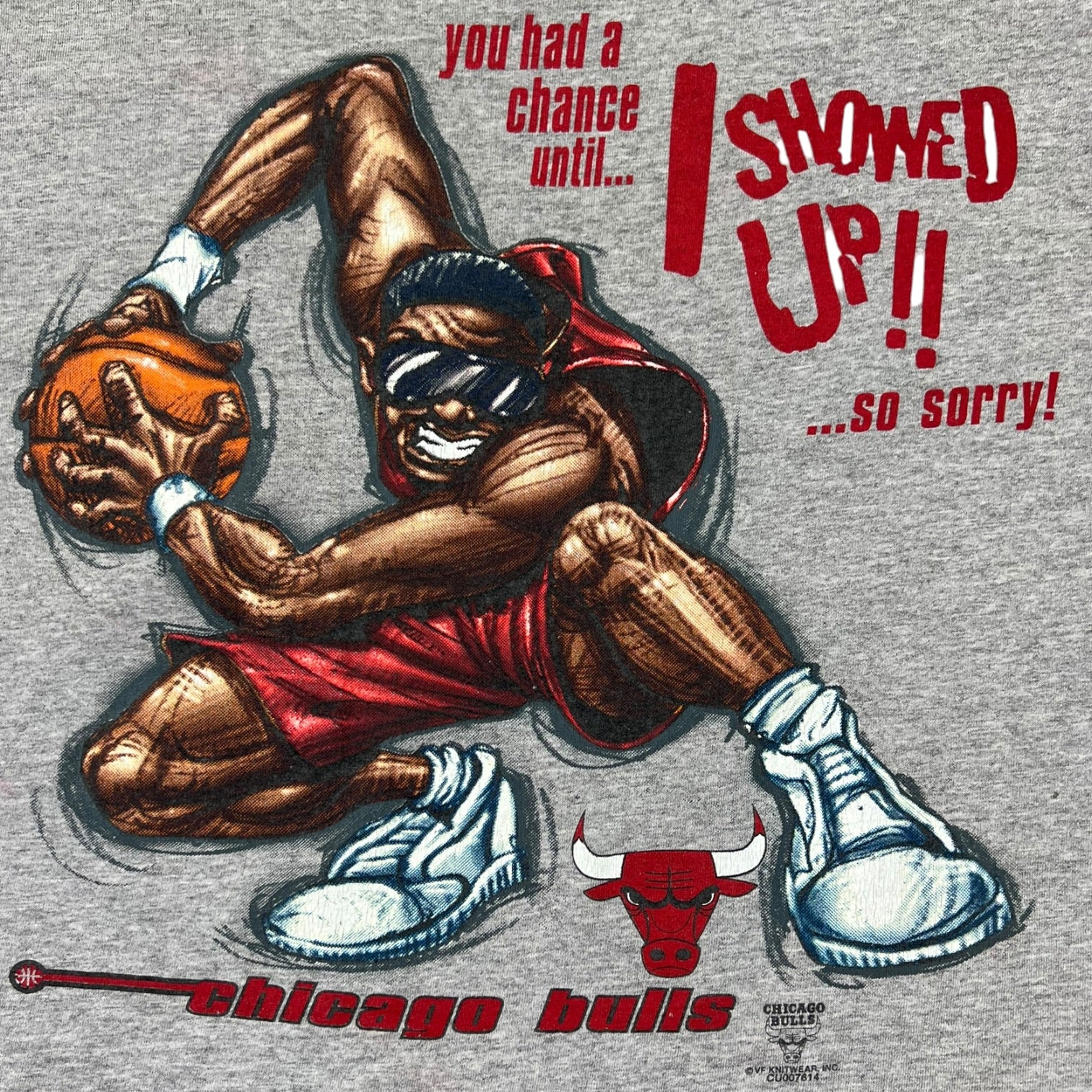 Vintage Chicago Bulls “You Had A Chance” T-Shirt Grey