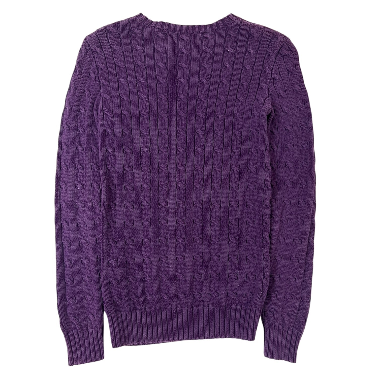 (W) Polo by Ralph Lauren Merino Wool V-Neck Purple