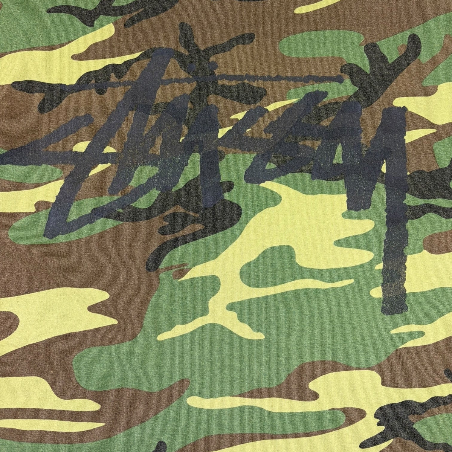 Stussy Stock Camo T-Shirt Green