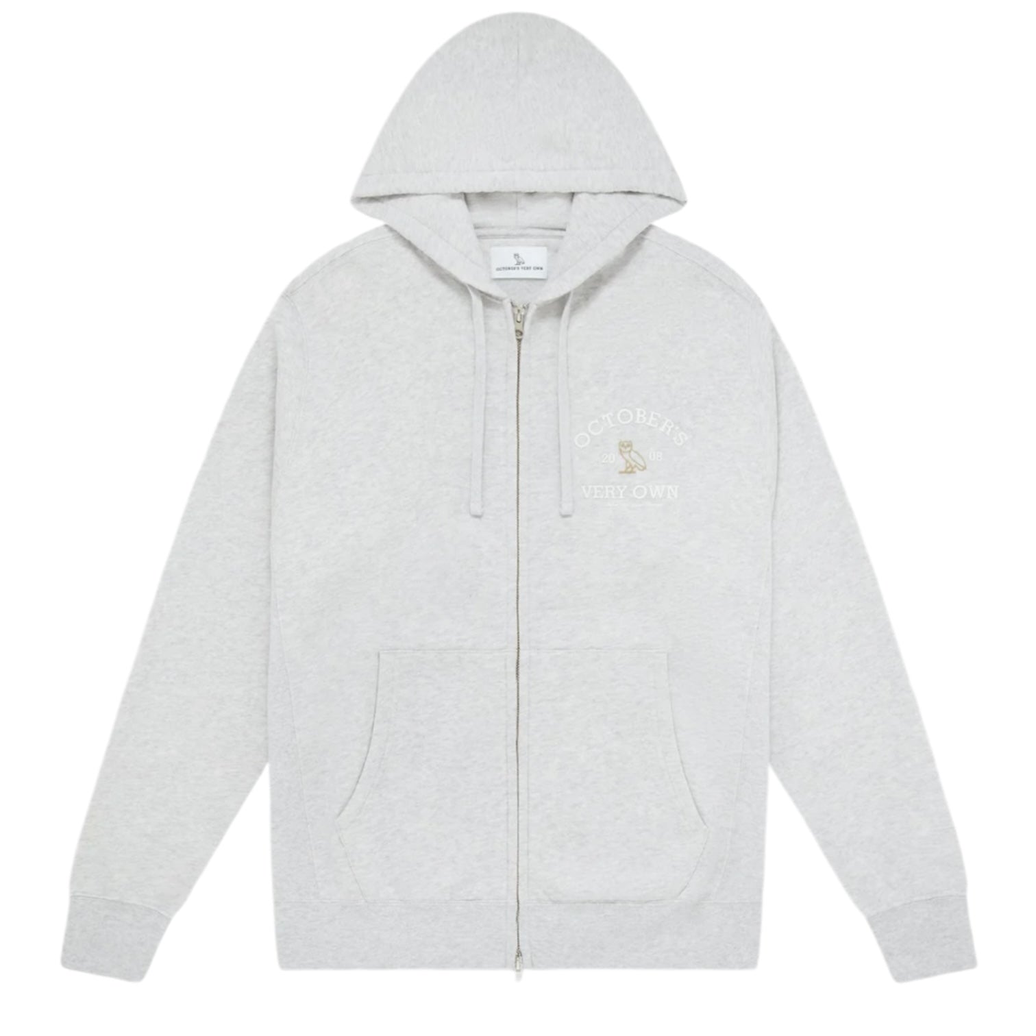 OVO Collegiate Full-Zip Hoodie Heather Grey