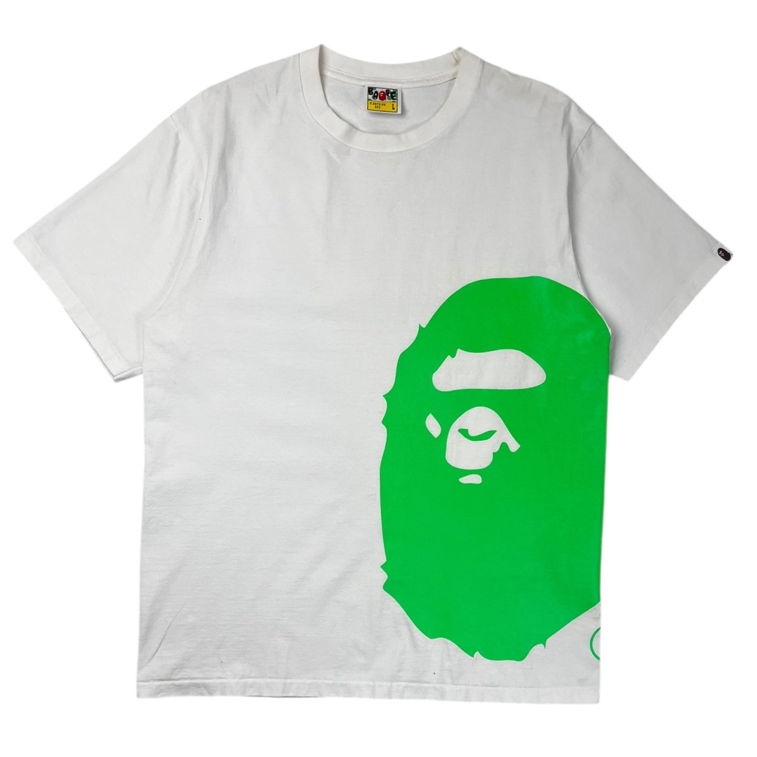 Bape Neon Side Big Ape Head T-Shirt White