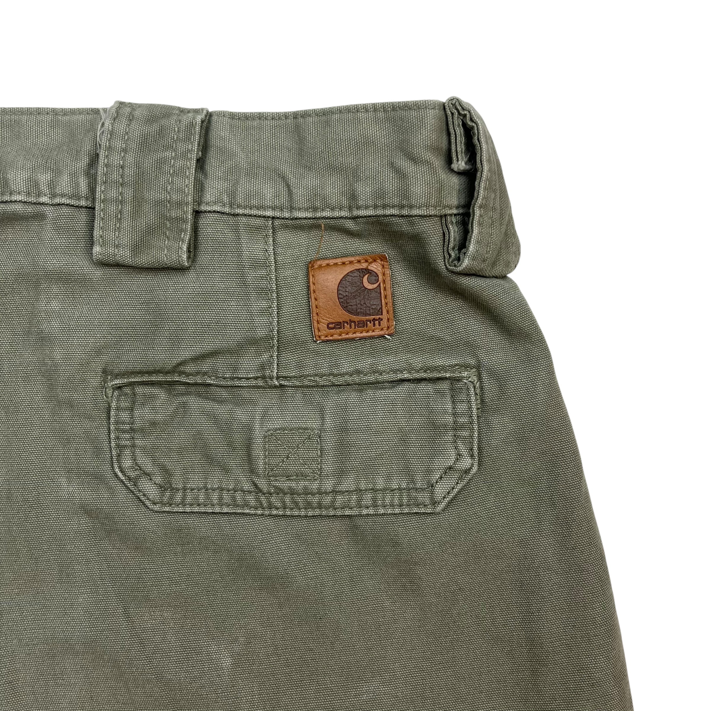 Vintage Carhartt Denim Work Shorts Green