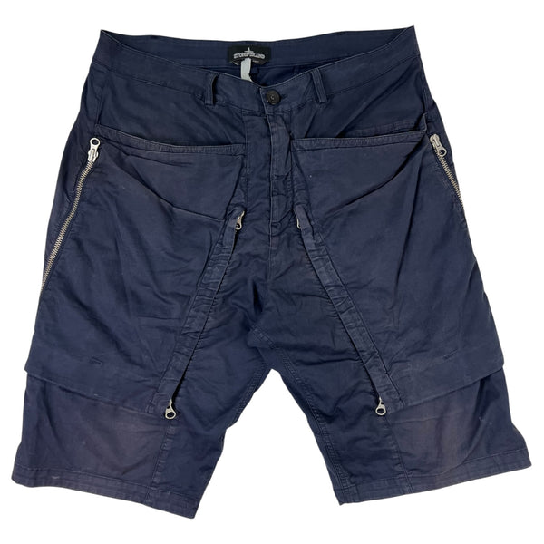 Stone Island Shadow Project Cargo Shorts Navy