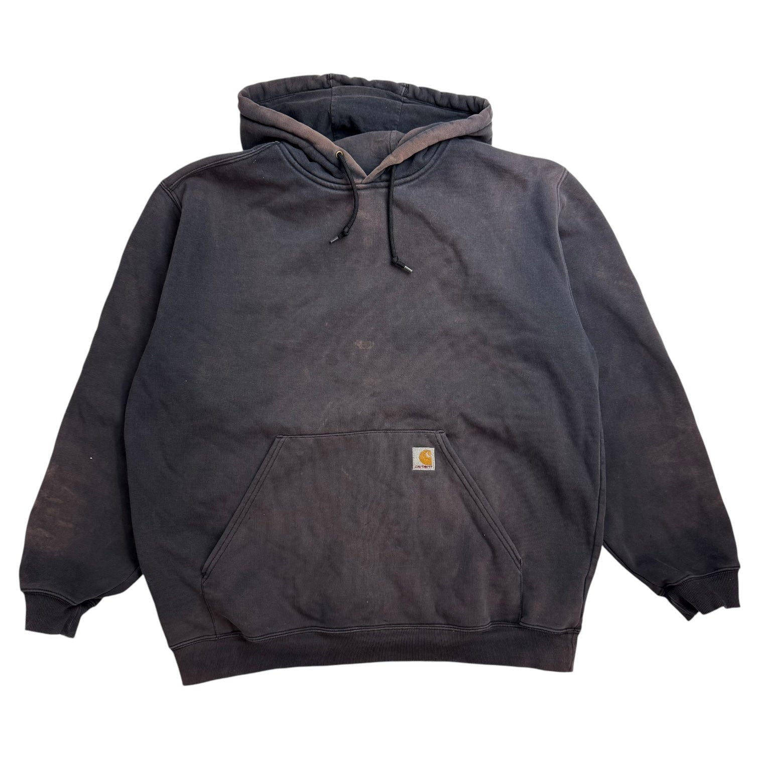 Vintage Sunfaded Carhartt Hoodie Black