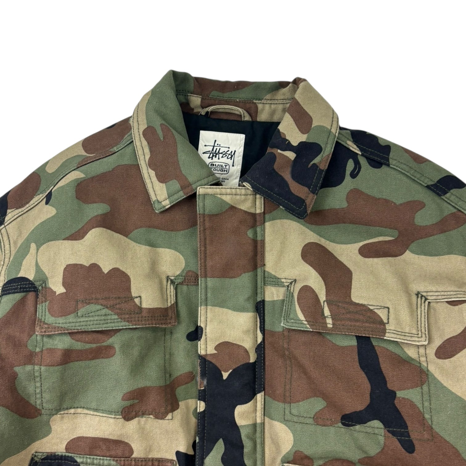 Stussy Work Gear Jacket Woodland Camo