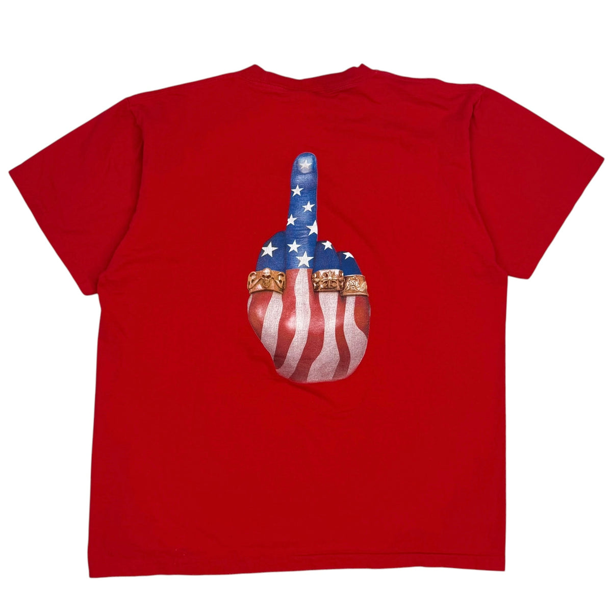 Vintage Kid Rock Fast Middle Finger Tee Red