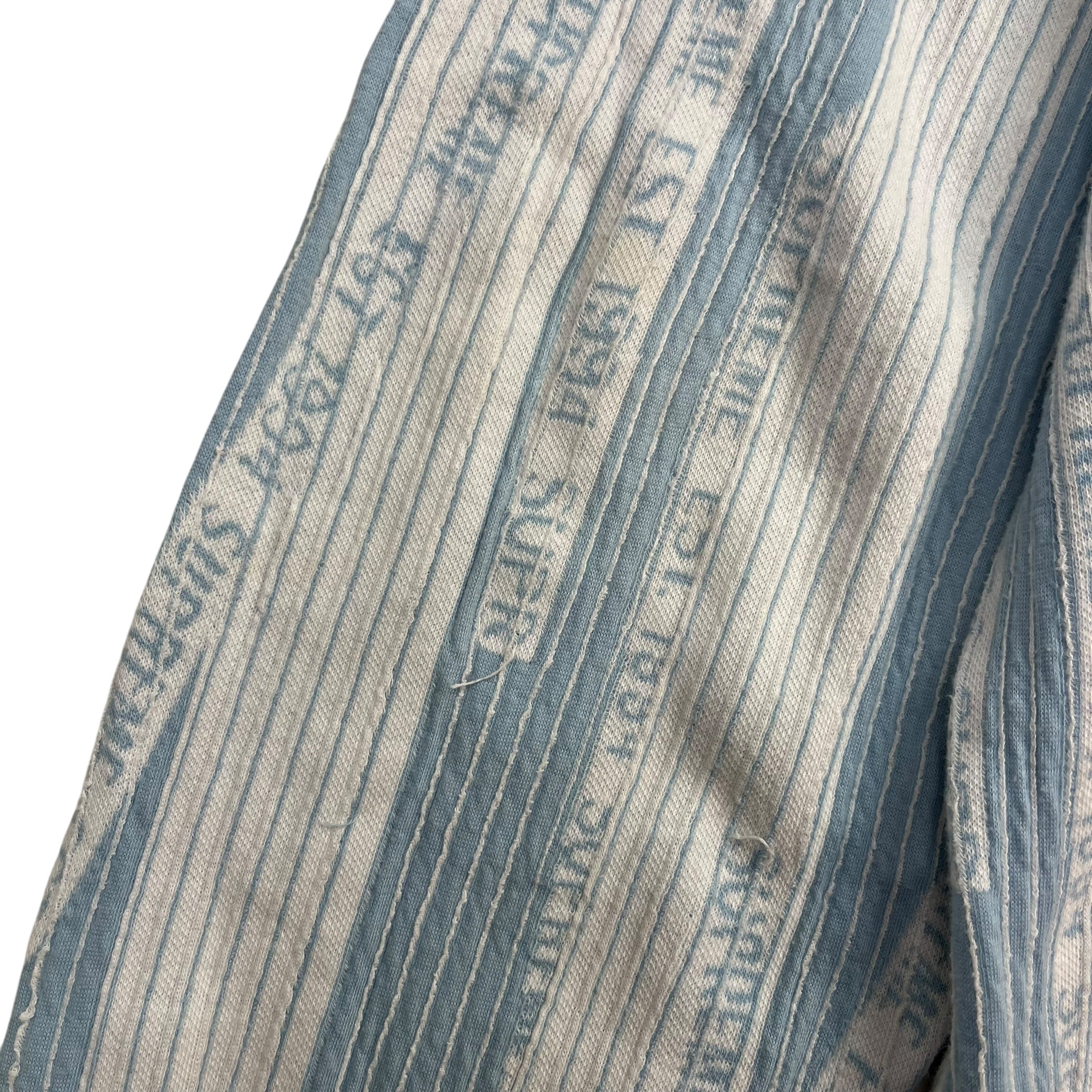 Supreme Textured Stripe Crewneck Light Blue