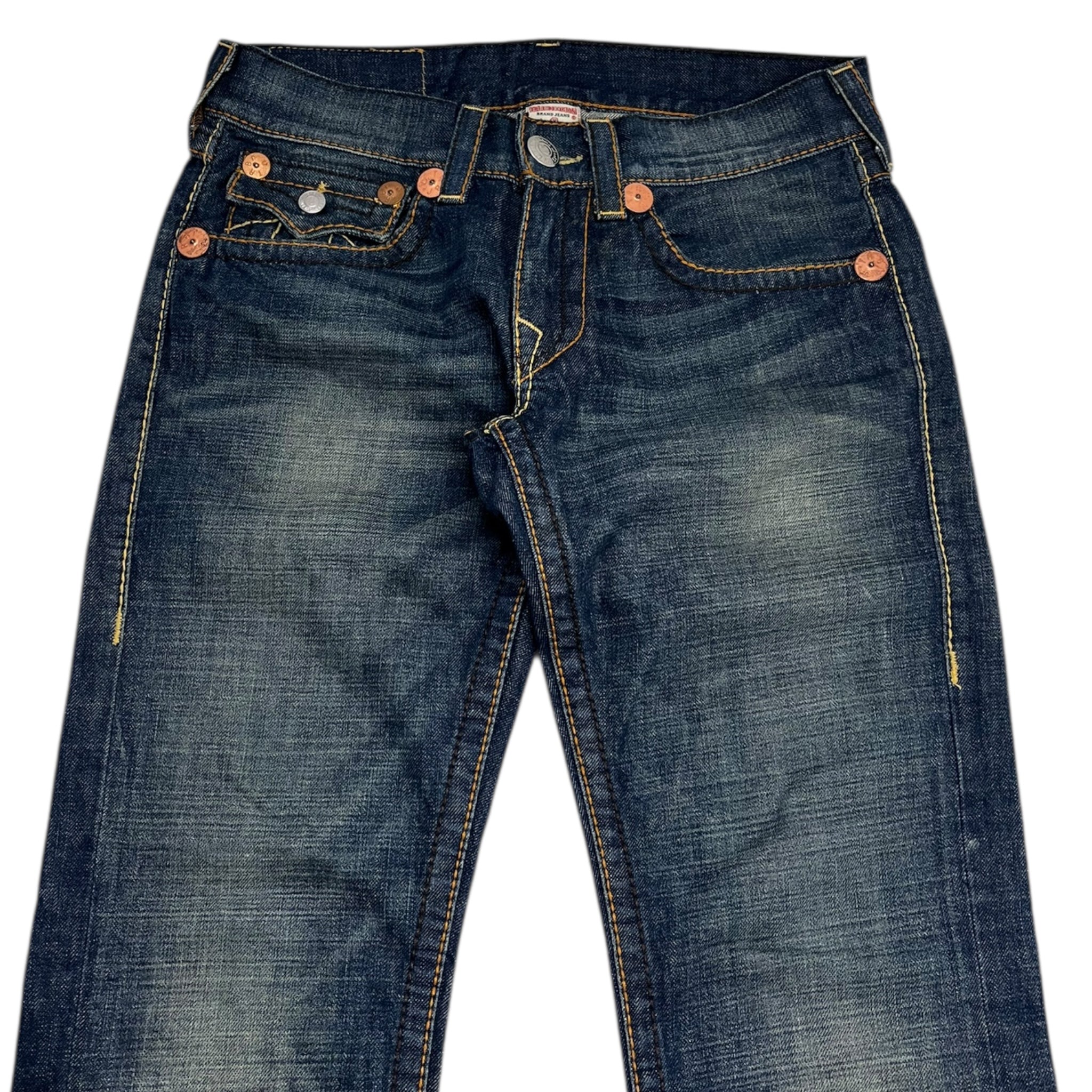 Vintage Y2K True Religion Contrast Stitch Boot Cut Denim