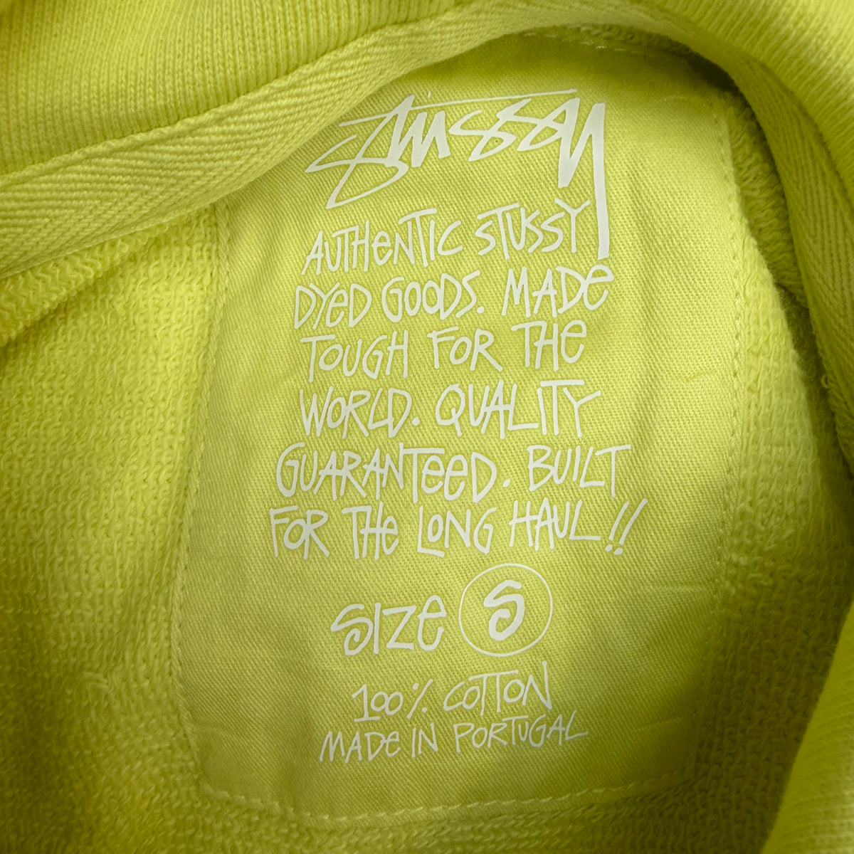 Stussy Lightweight Terry Zip Hoodie Yellow