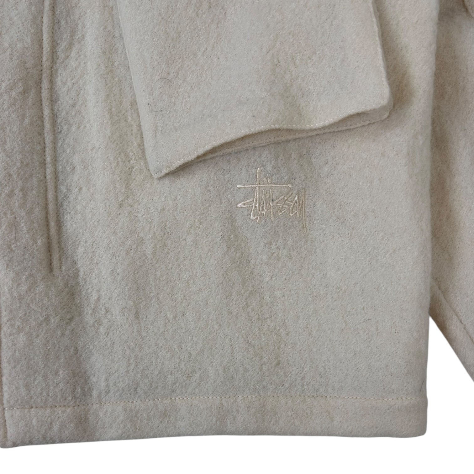 Stussy Military Wool Overshirt Bone