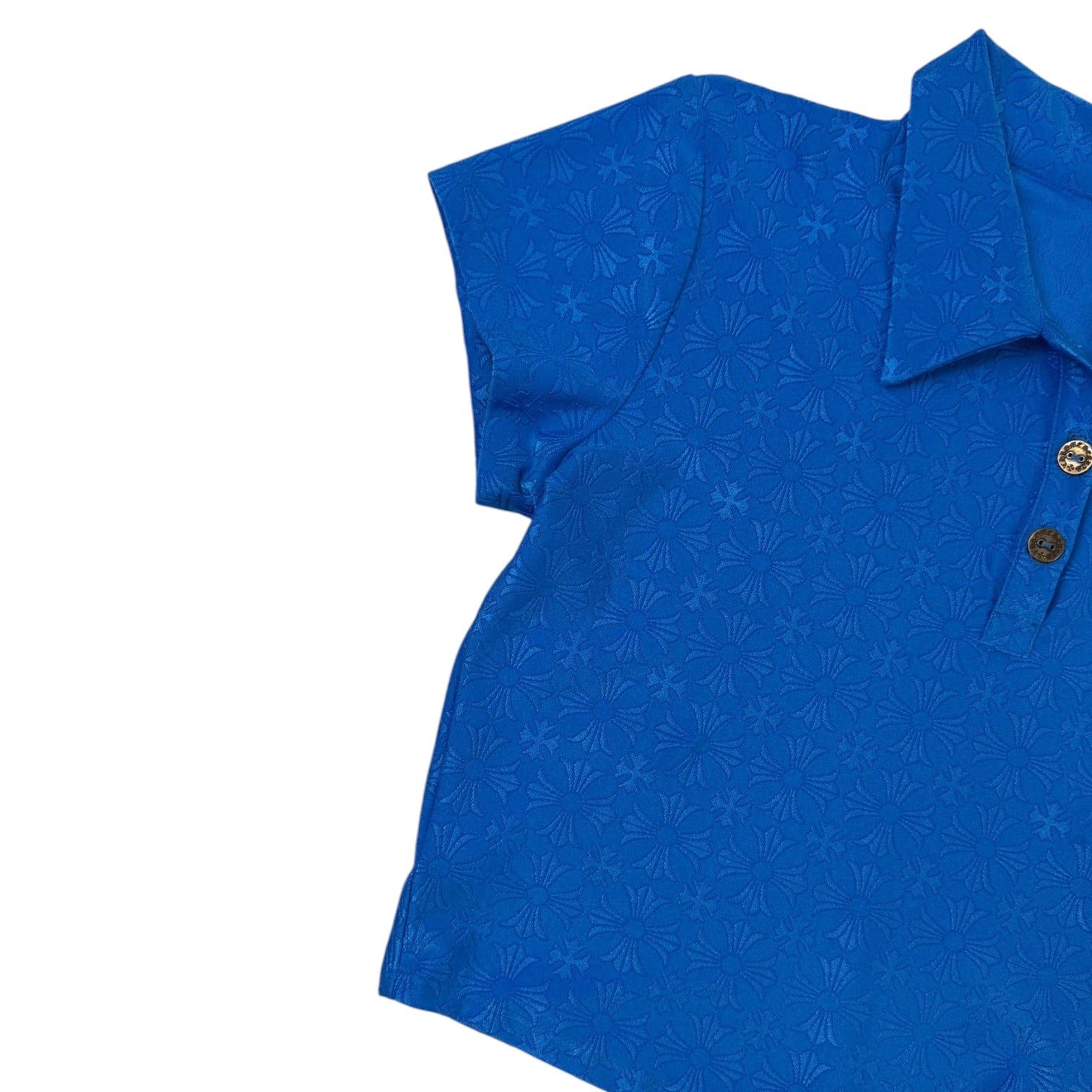 (W) Chrome Hearts Cropped Tennis Top Blue