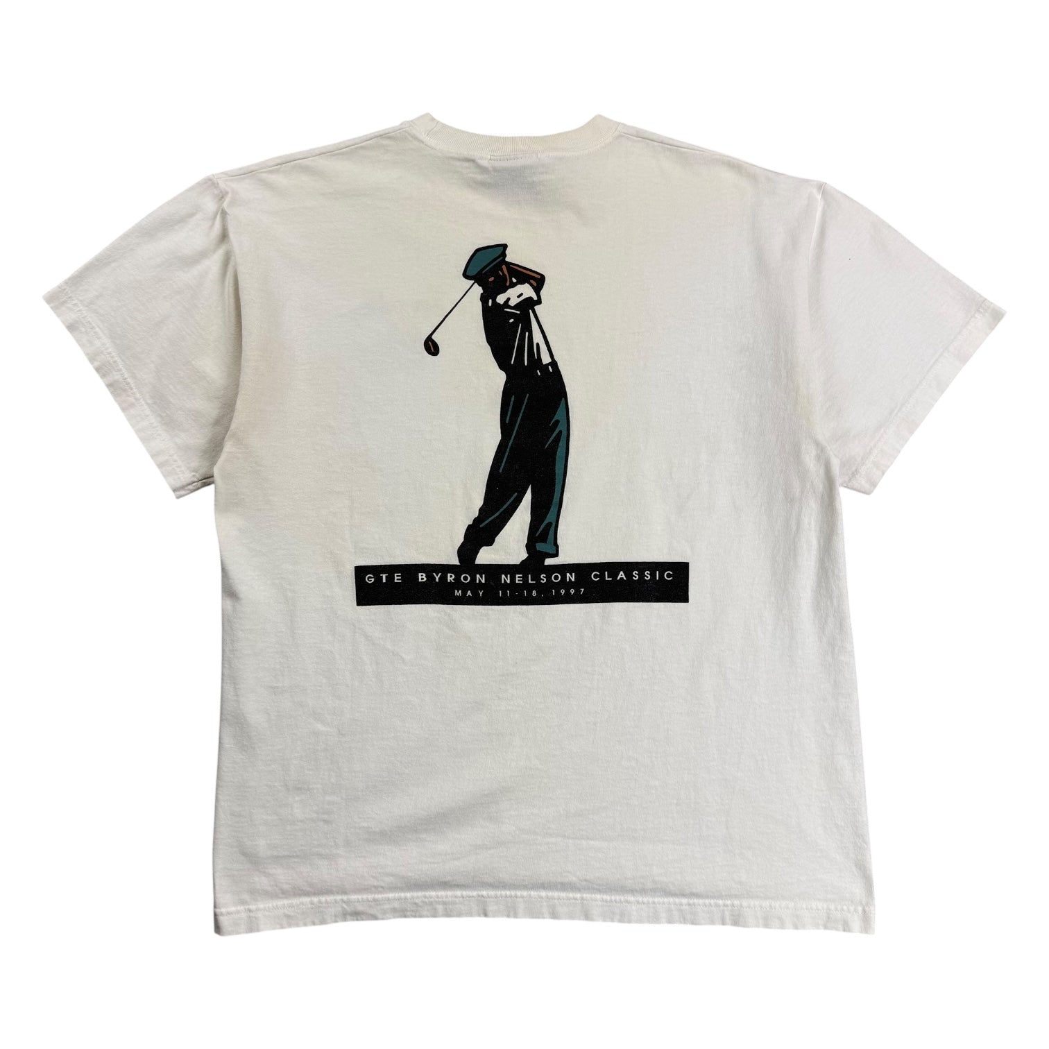 Vintage 30th Annual GTE Byron Nelson Classic Golf Tournament Tee White