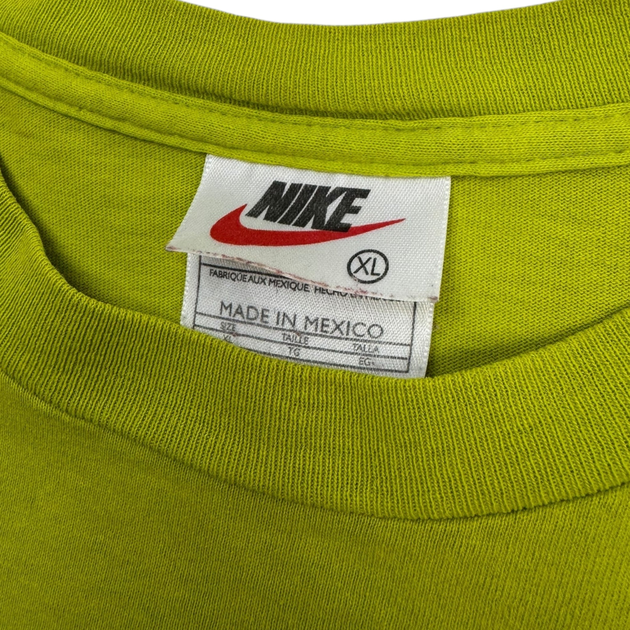 Vintage 90s Nike T-Shirt Highlighter Lime