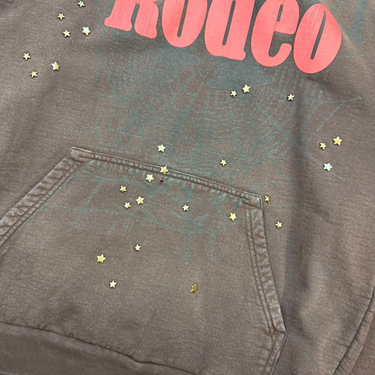 SP5DER x Travis Scott Cactus Jack Days Before Rodeo Hoodie Brown