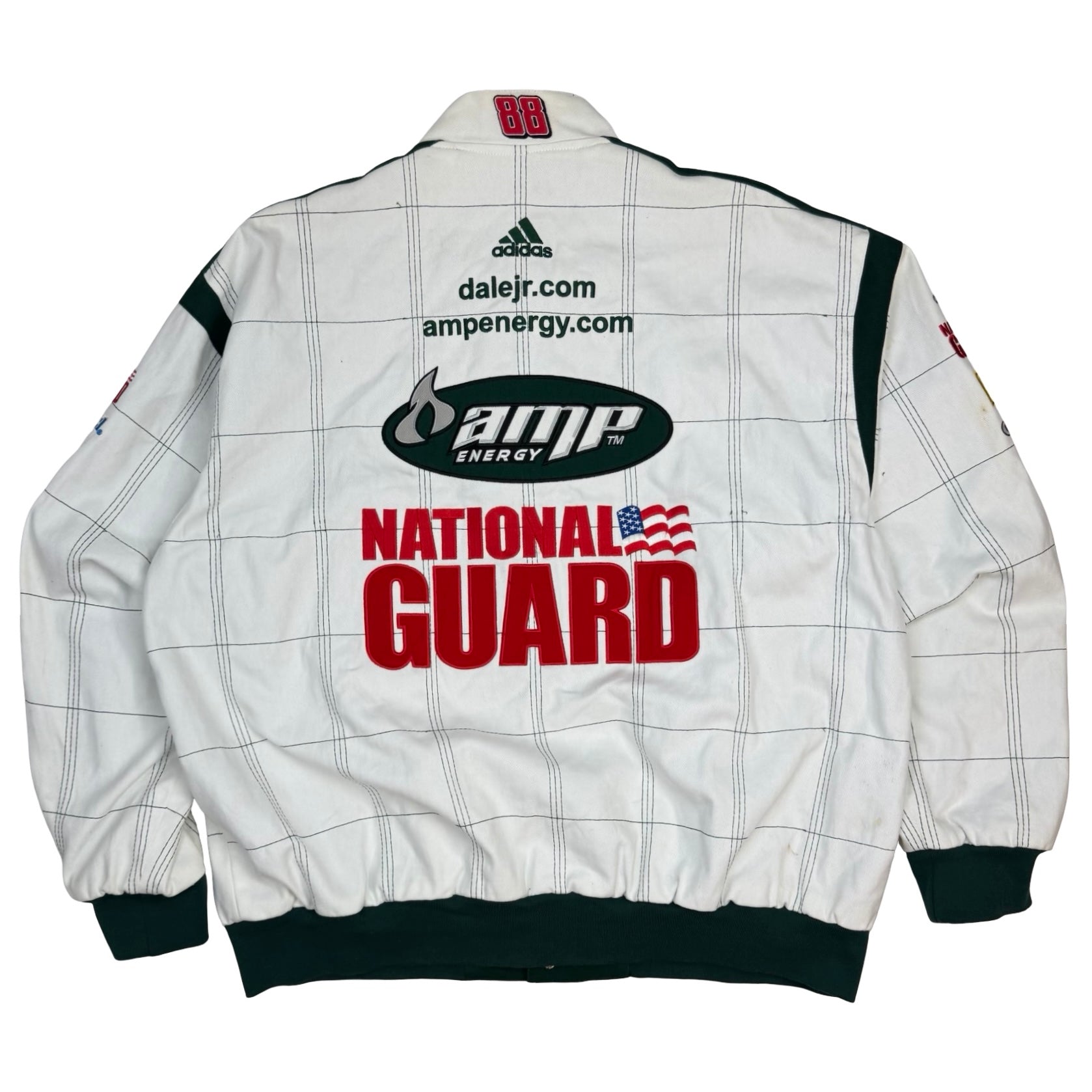 Vintage Dale Earnhardt Jr Amp Energy NASCAR Chase Authentics Racing Jacket White