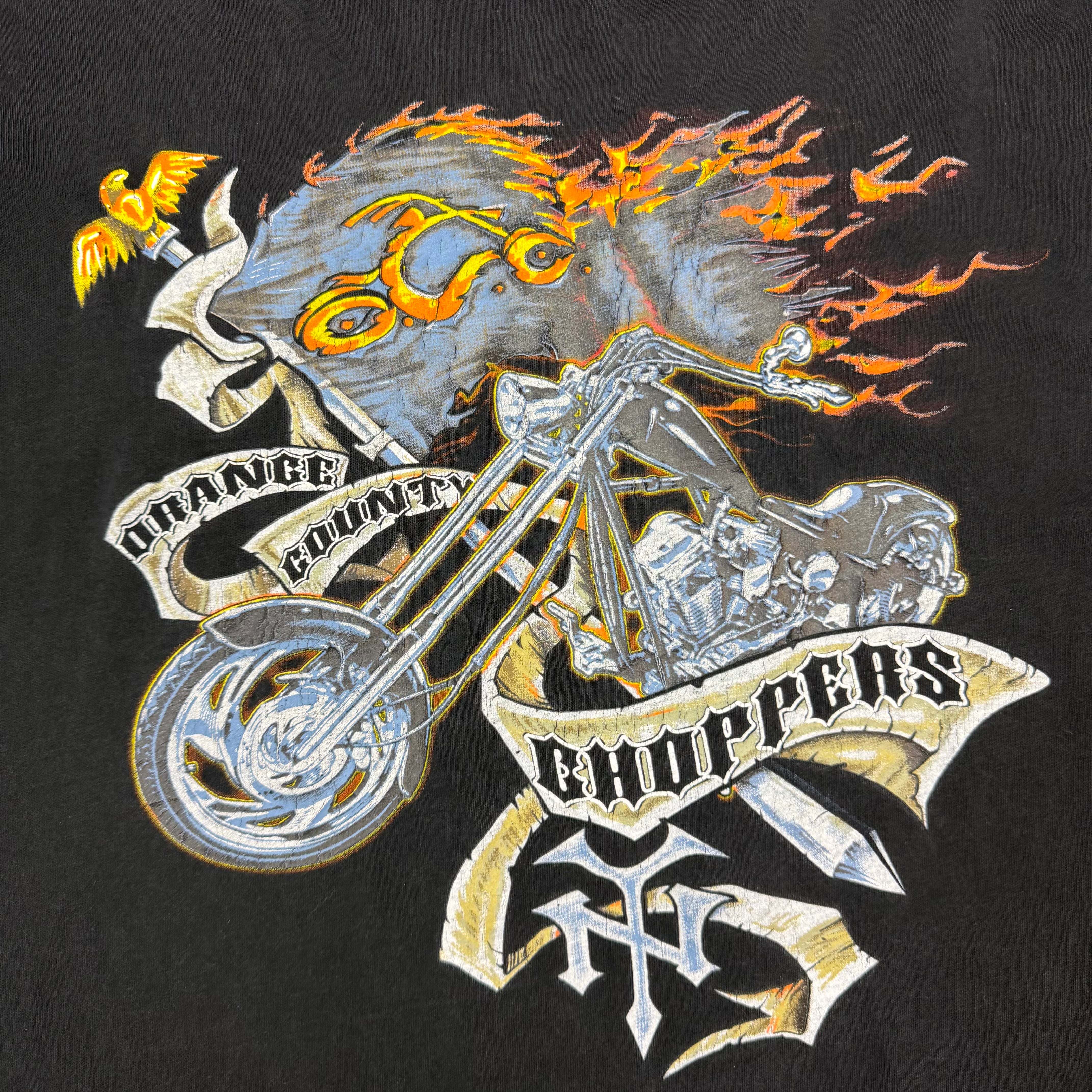Vintage Orange County Choppers Biker Longsleeve Black