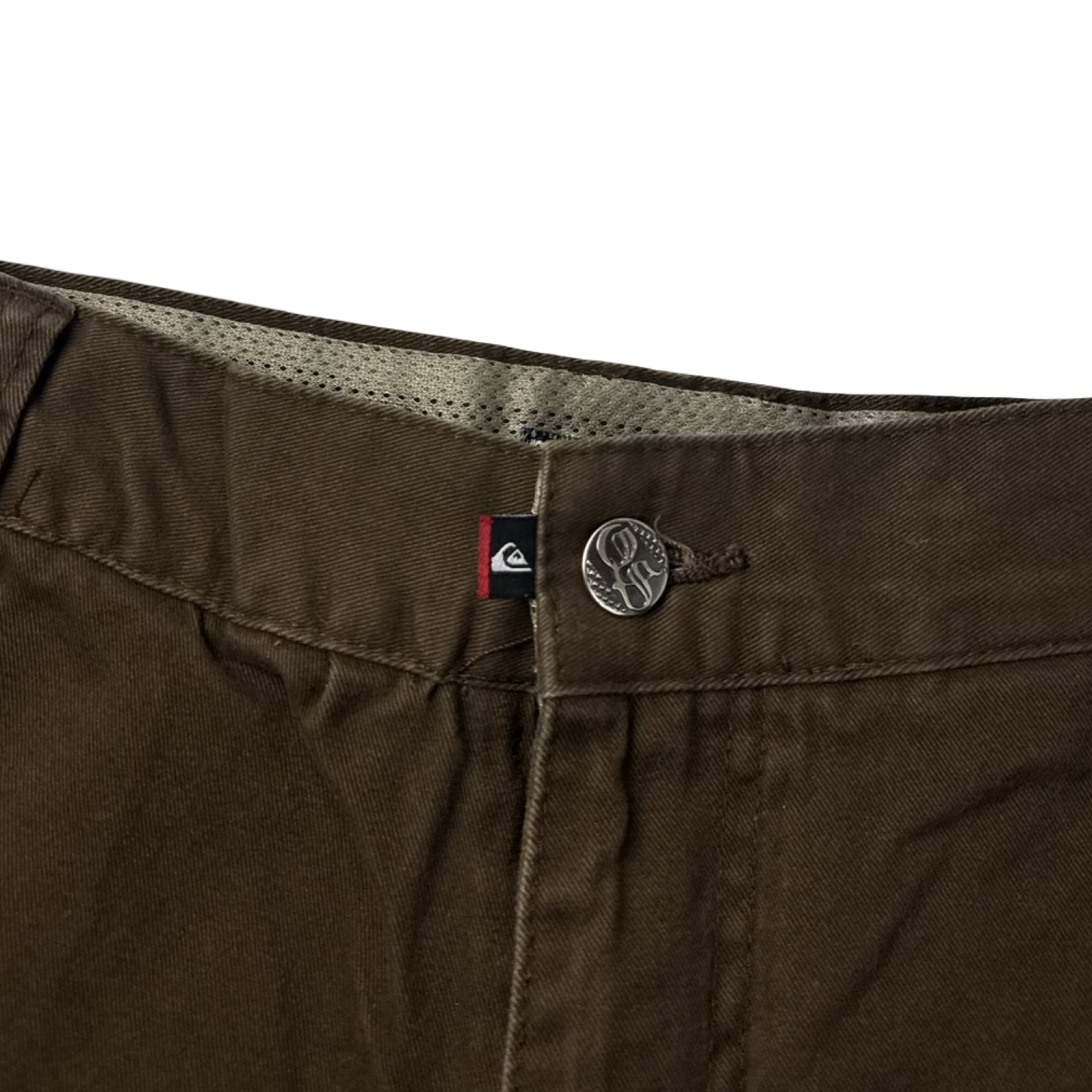 Vintage Quiksilver Cargo Short Bottom Brown