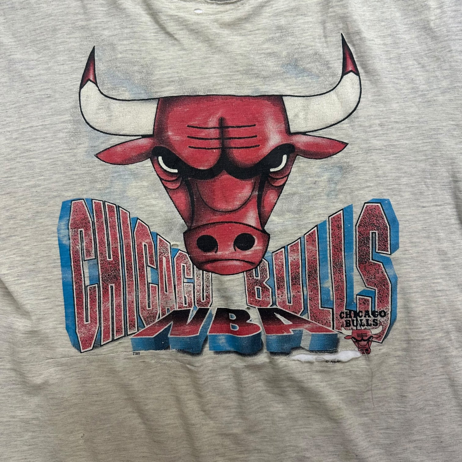 Vintage Chicago Bulls Tee Light Grey