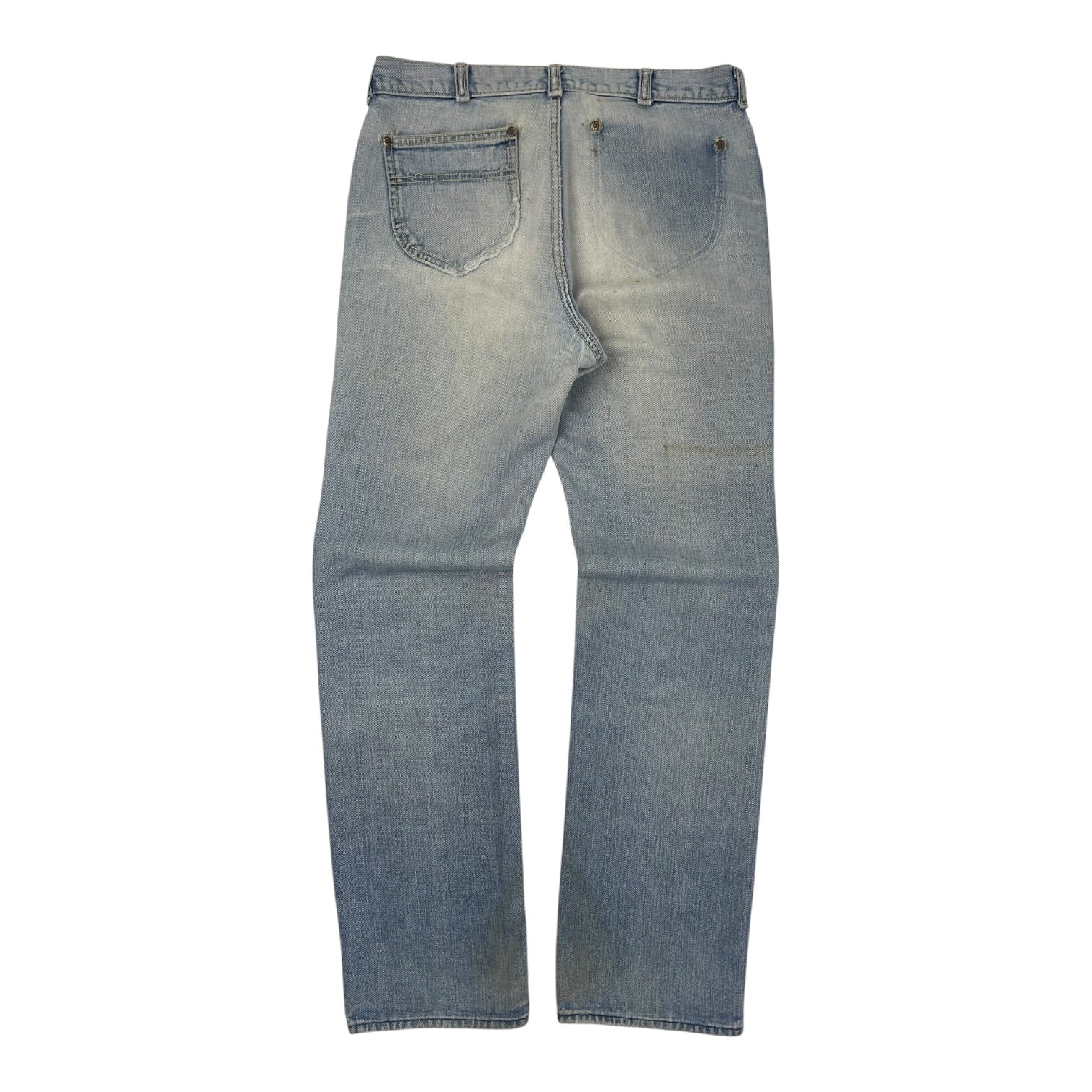 Vintage '70s Lee Straight Cut Denim Jeans Faded Wash