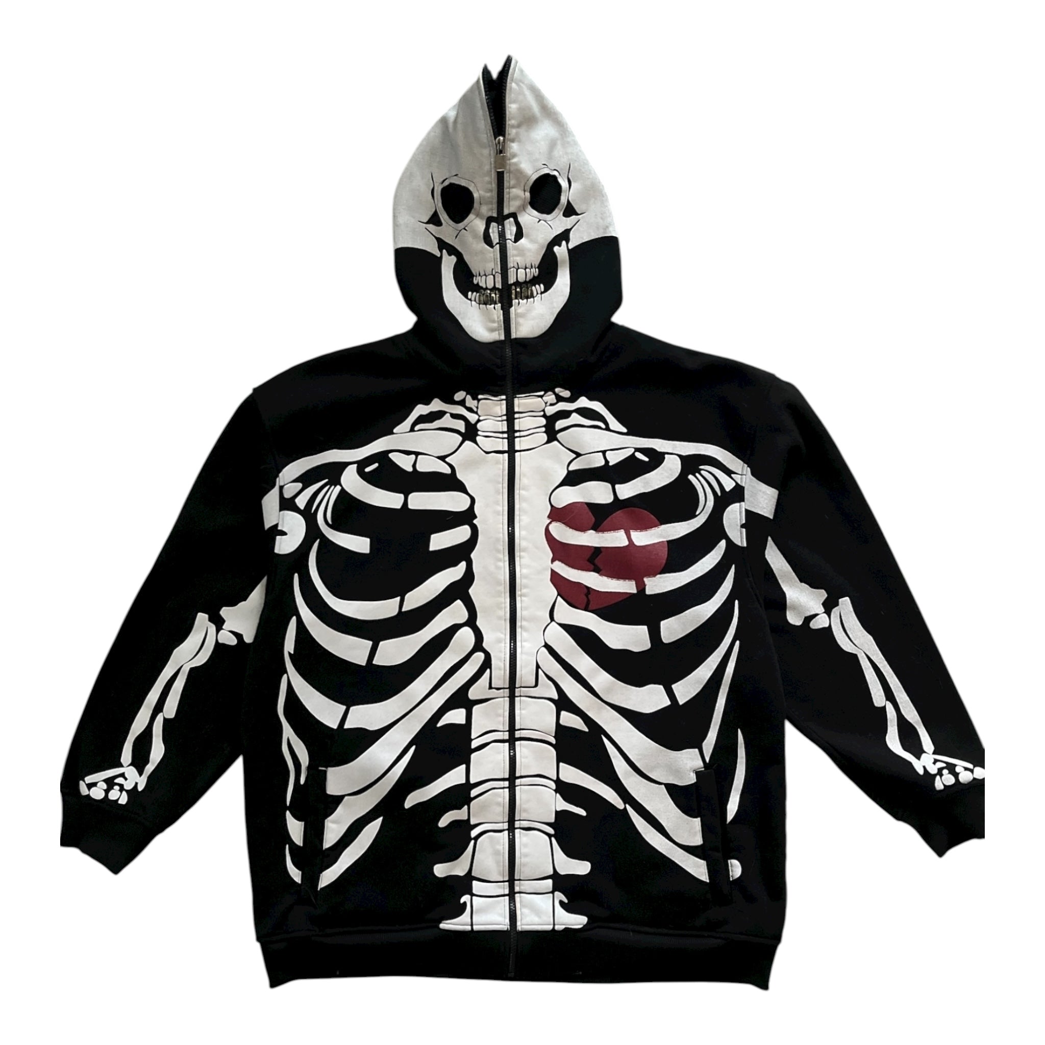 Vintage Y2K Mecca Jeans Skeleton Full Zip Hoodie