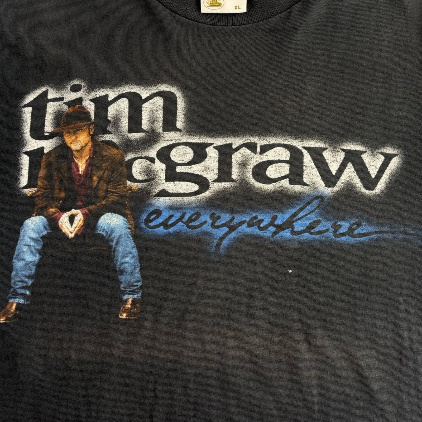1997 Tim McGraw “Everywhere” Tour T-Shirt Black