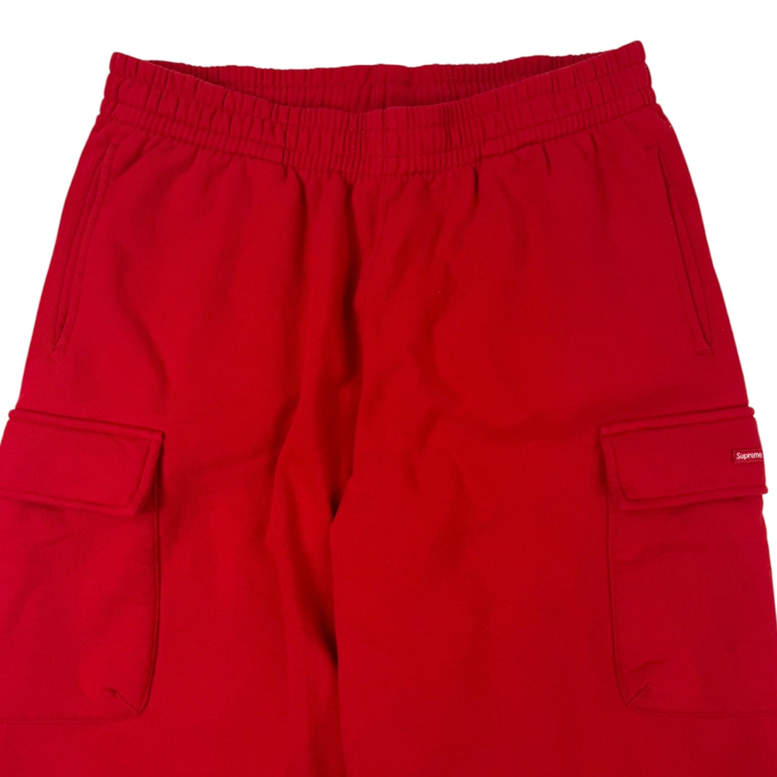 Supreme Small Box Cargo Sweatpants Red