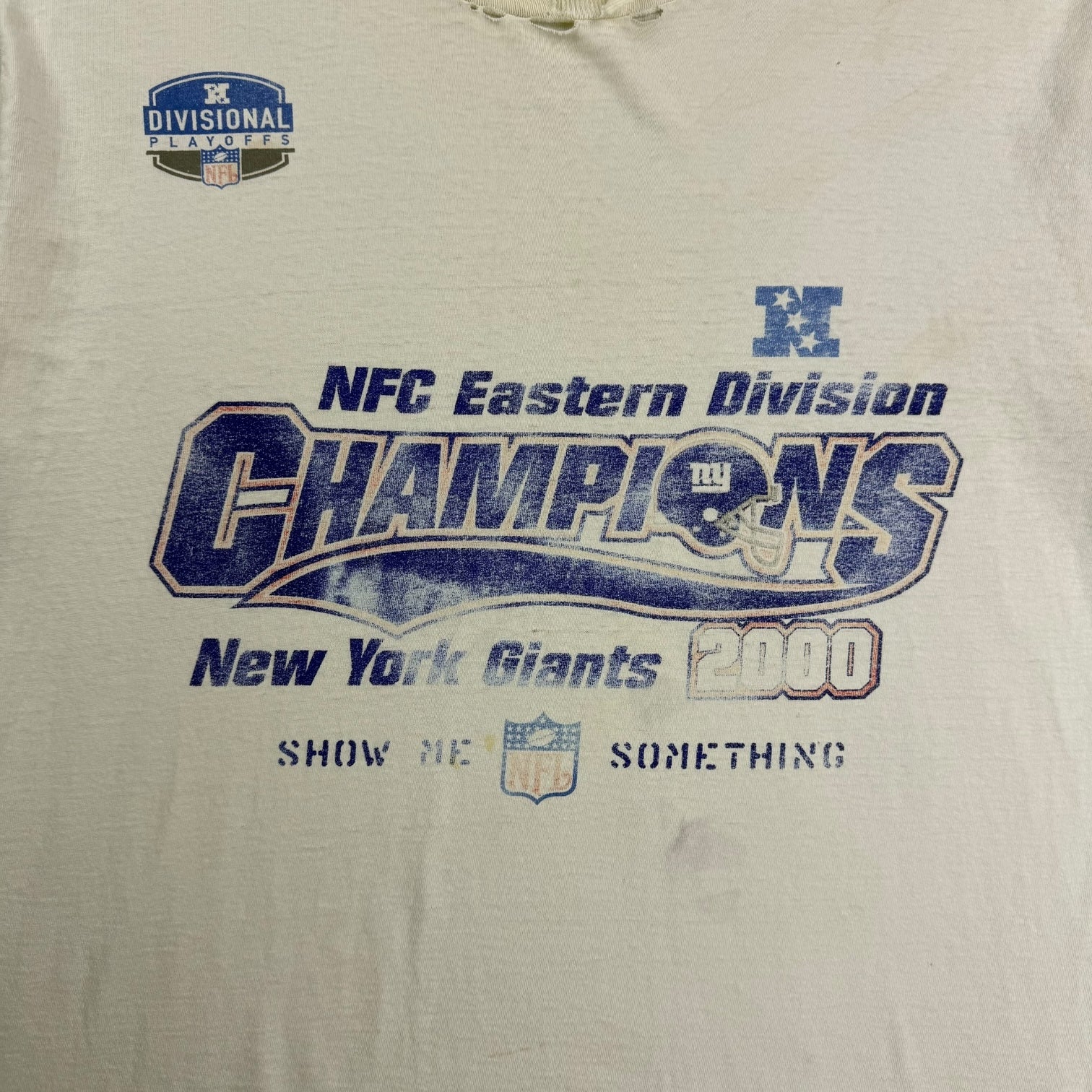 2000 Puma New York Giants NFC East Tee White