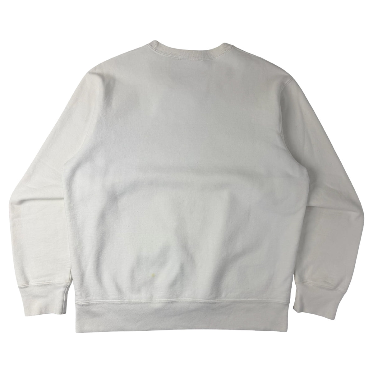 Supreme Zig Zag Stitch Panel Crewneck White