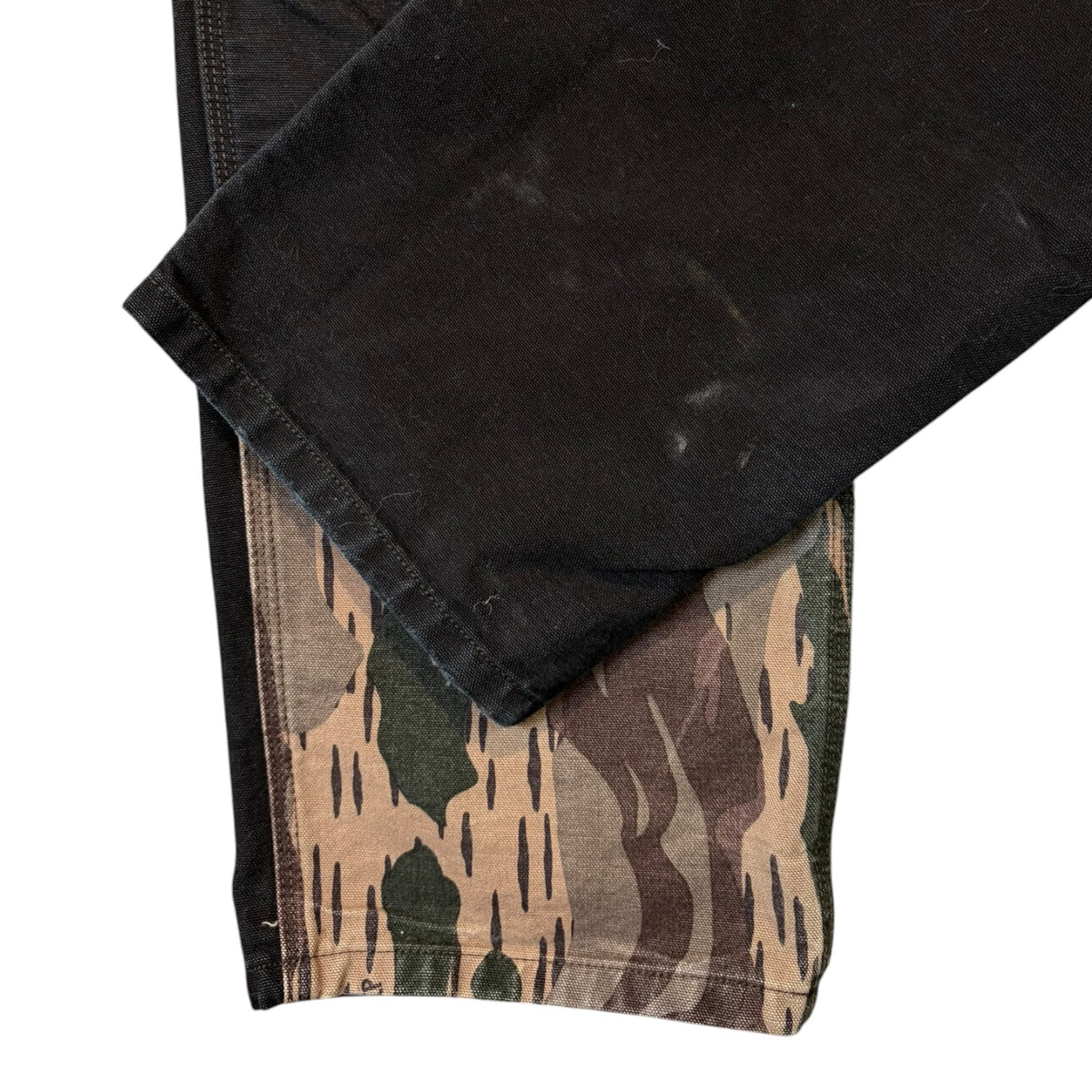 Carhartt WIP Double Knee Pant Camo Unite / Black Aged Canvas