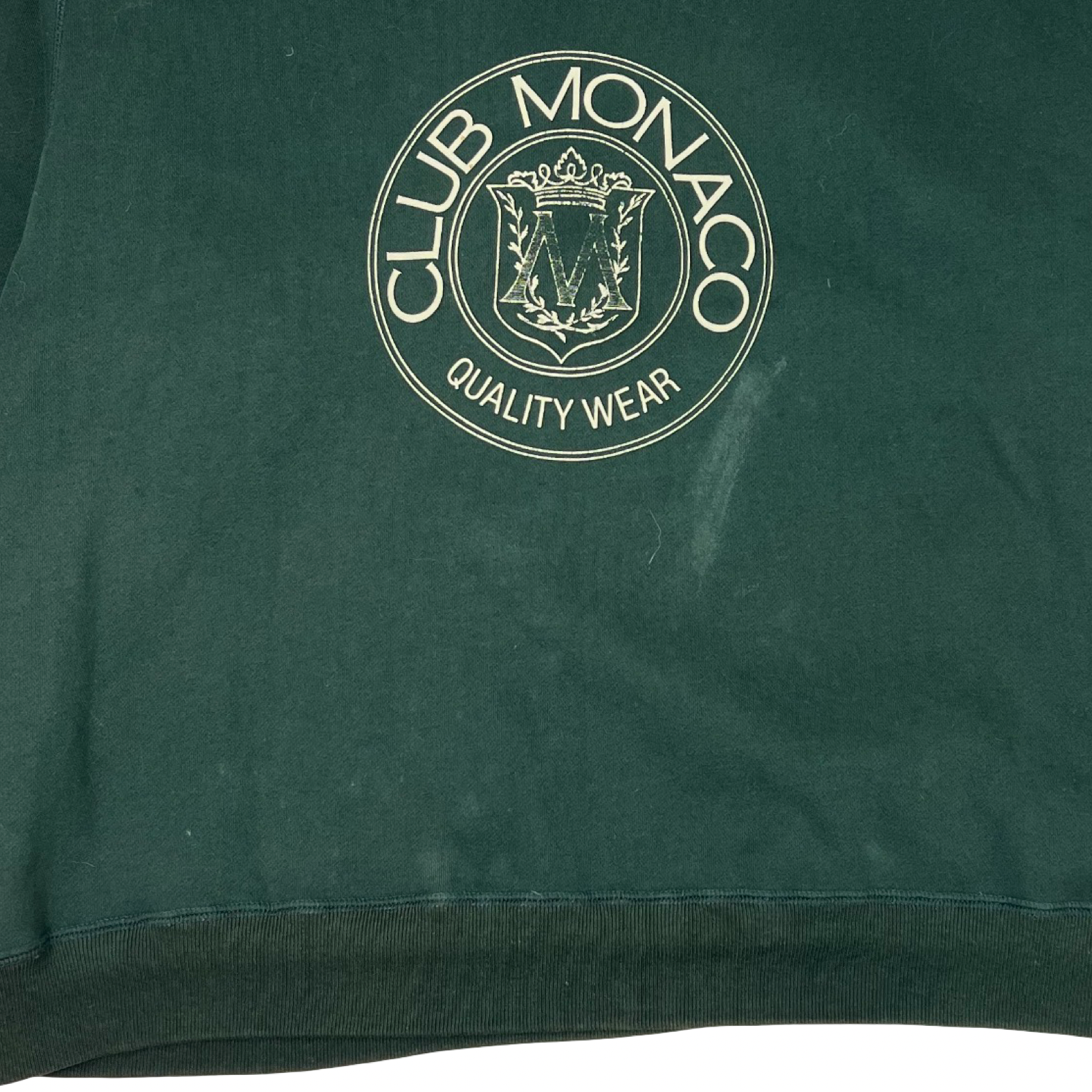 Vintage Club Monaco Heritage Crest Crewneck Sweatshirt Forest Green