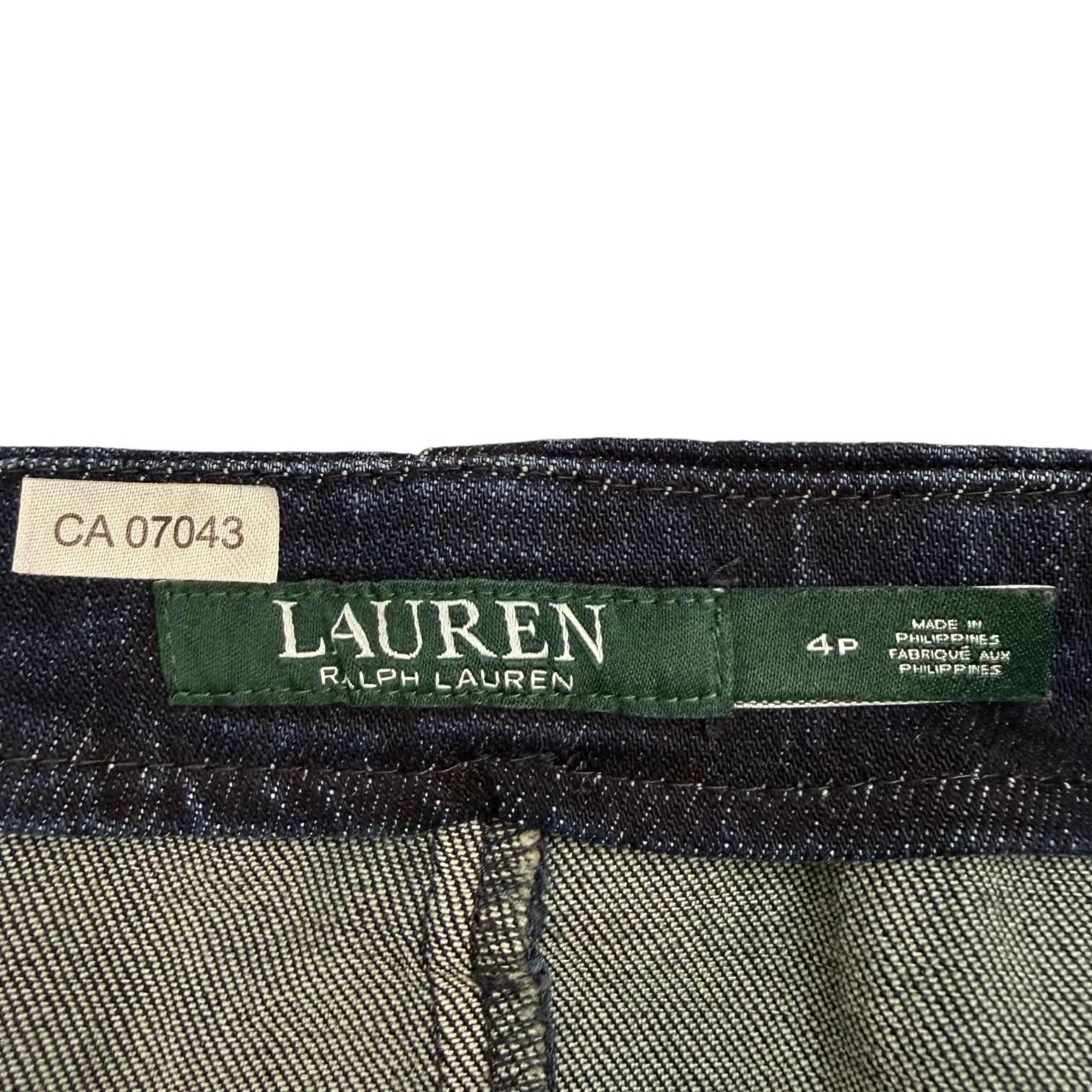 (W) Vintage Lauren Ralph Lauren Denim Skirt Dark Wash