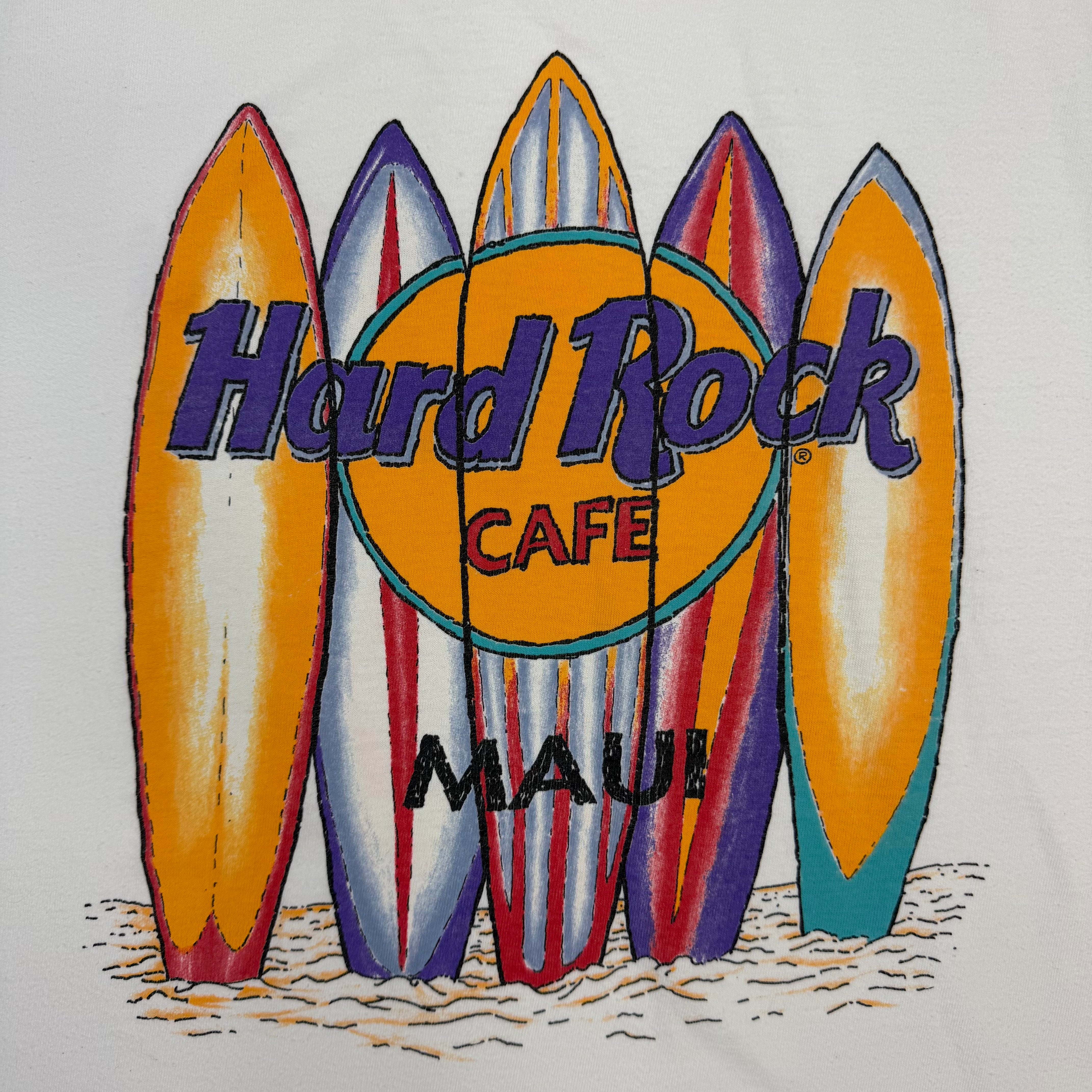 Vintage Hard Rock Cafe Maui Tee White