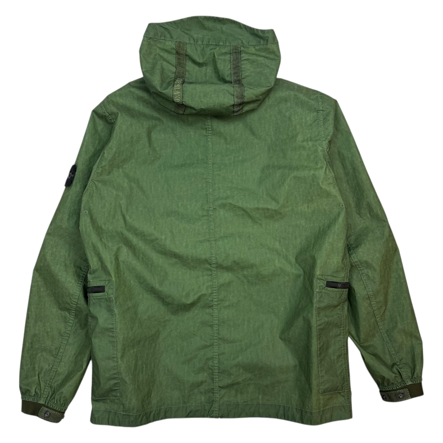 Stone Island Aggressive Gommato Hooded Jacket Green