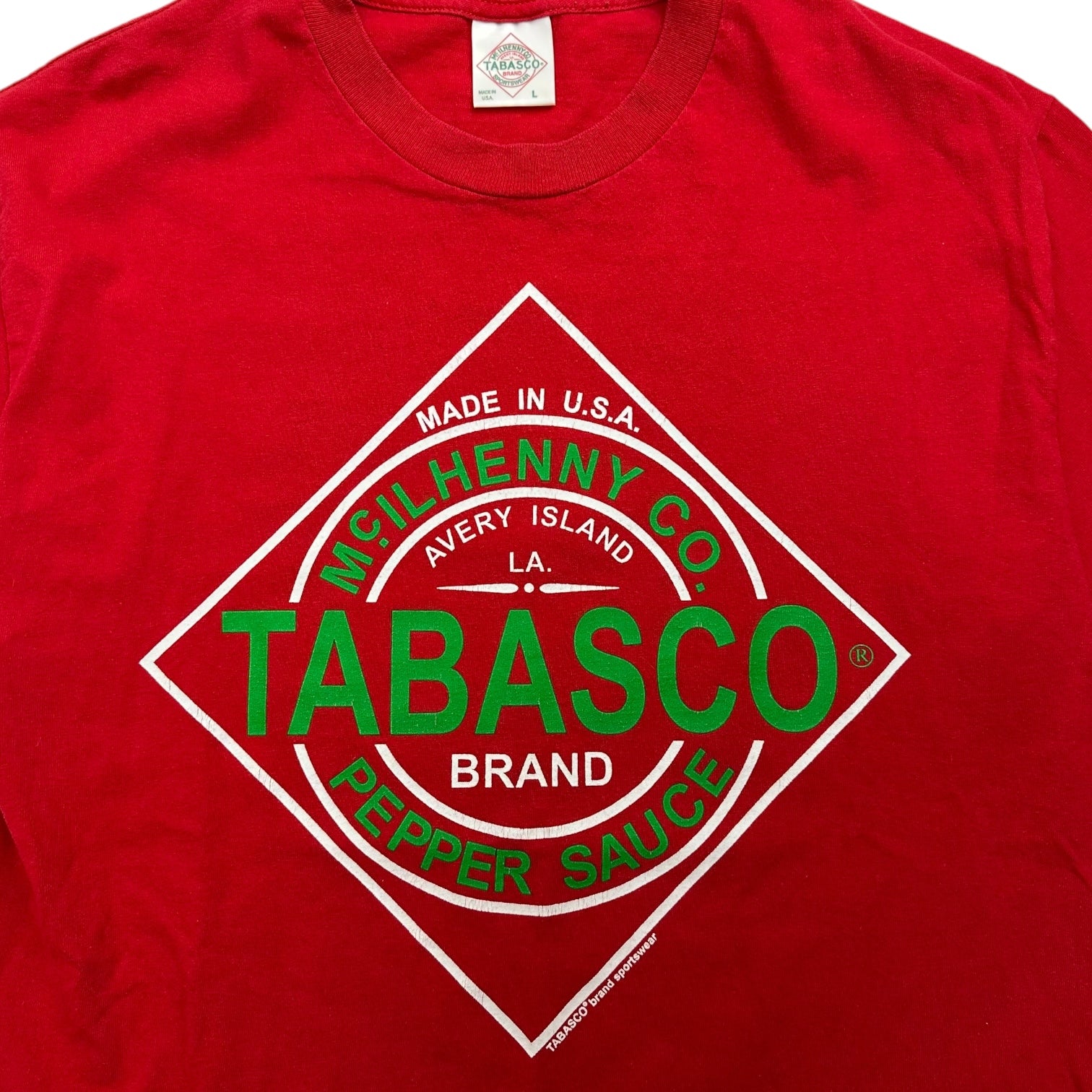 Vintage Tabasco Brand Sportswear Tee Red