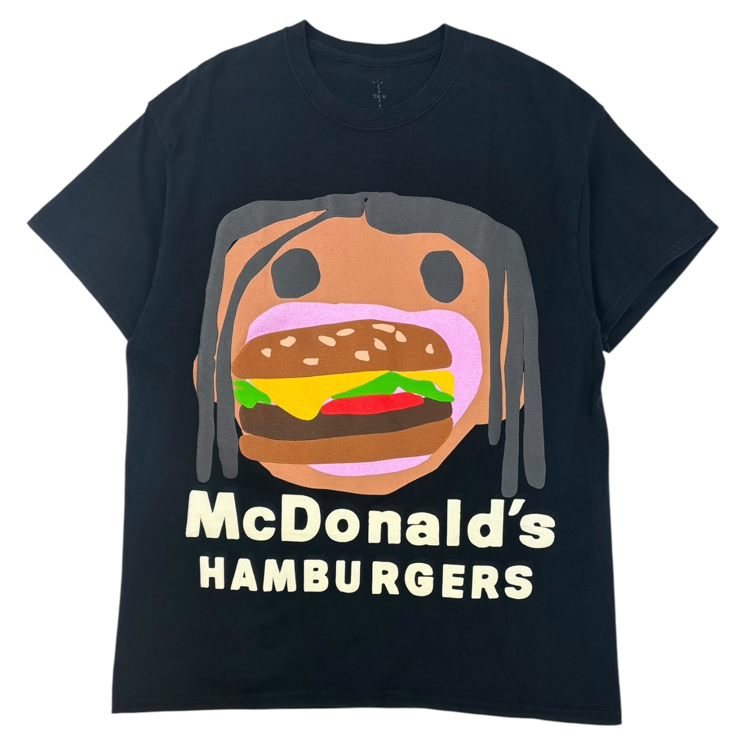 Travis Scott x CPFM 4 CJ Burger Mouth T-Shirt Black
