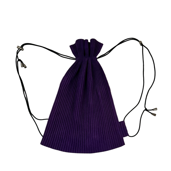 Issey Miyake Pleats Please Jaw String Backpack Purple