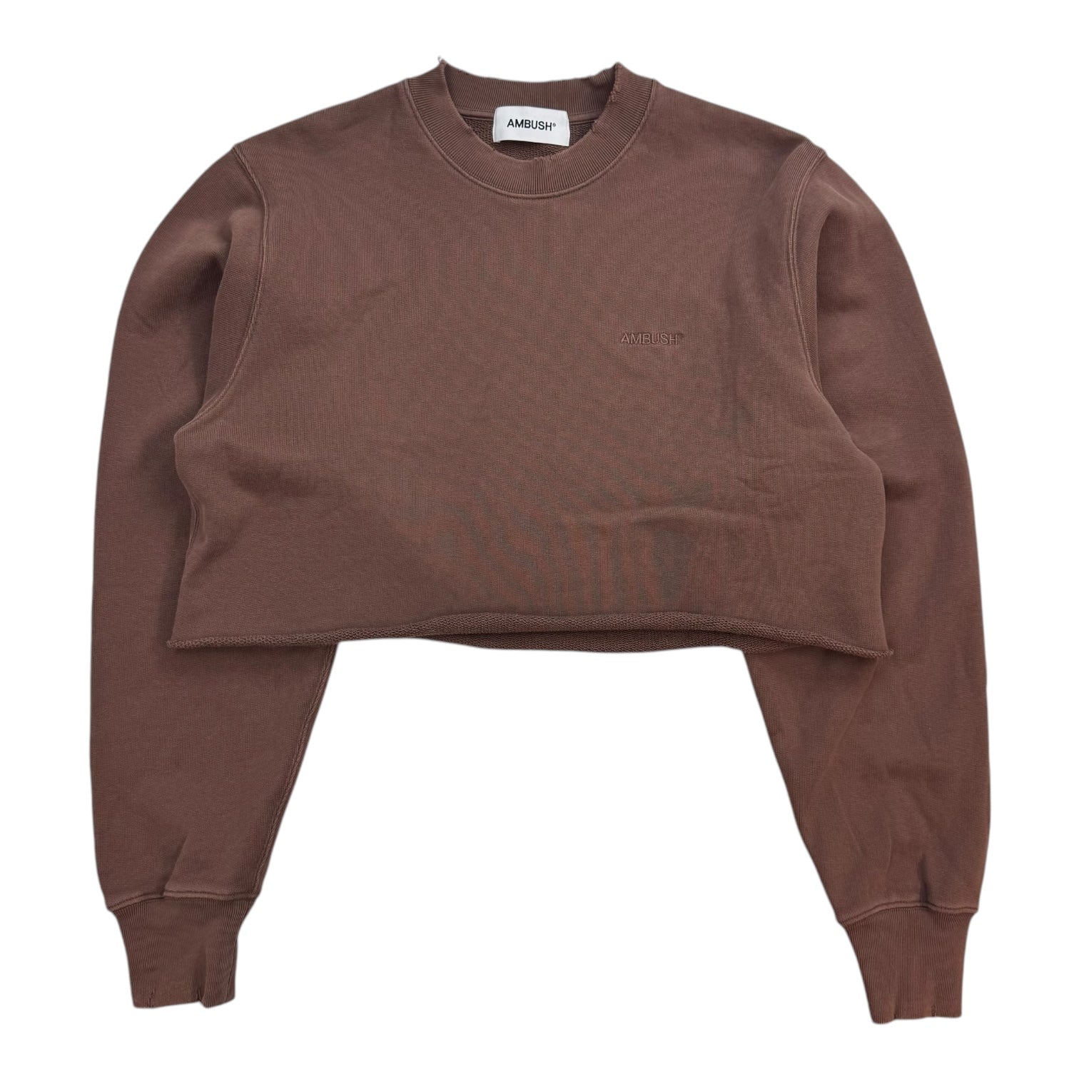 Ambush Cropped Crewneck Brown