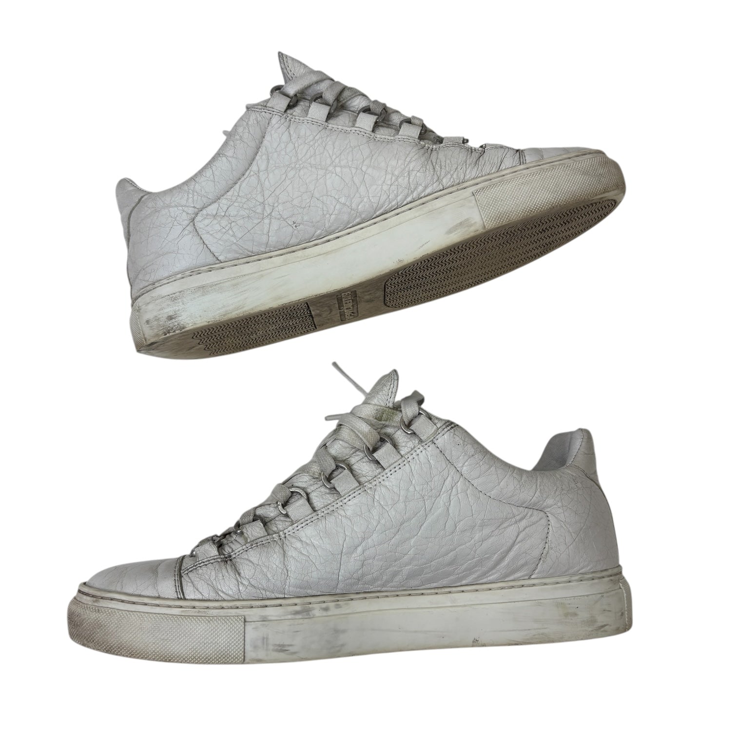 Balenciaga Arena Leather Low Top Sneaker White (Used)