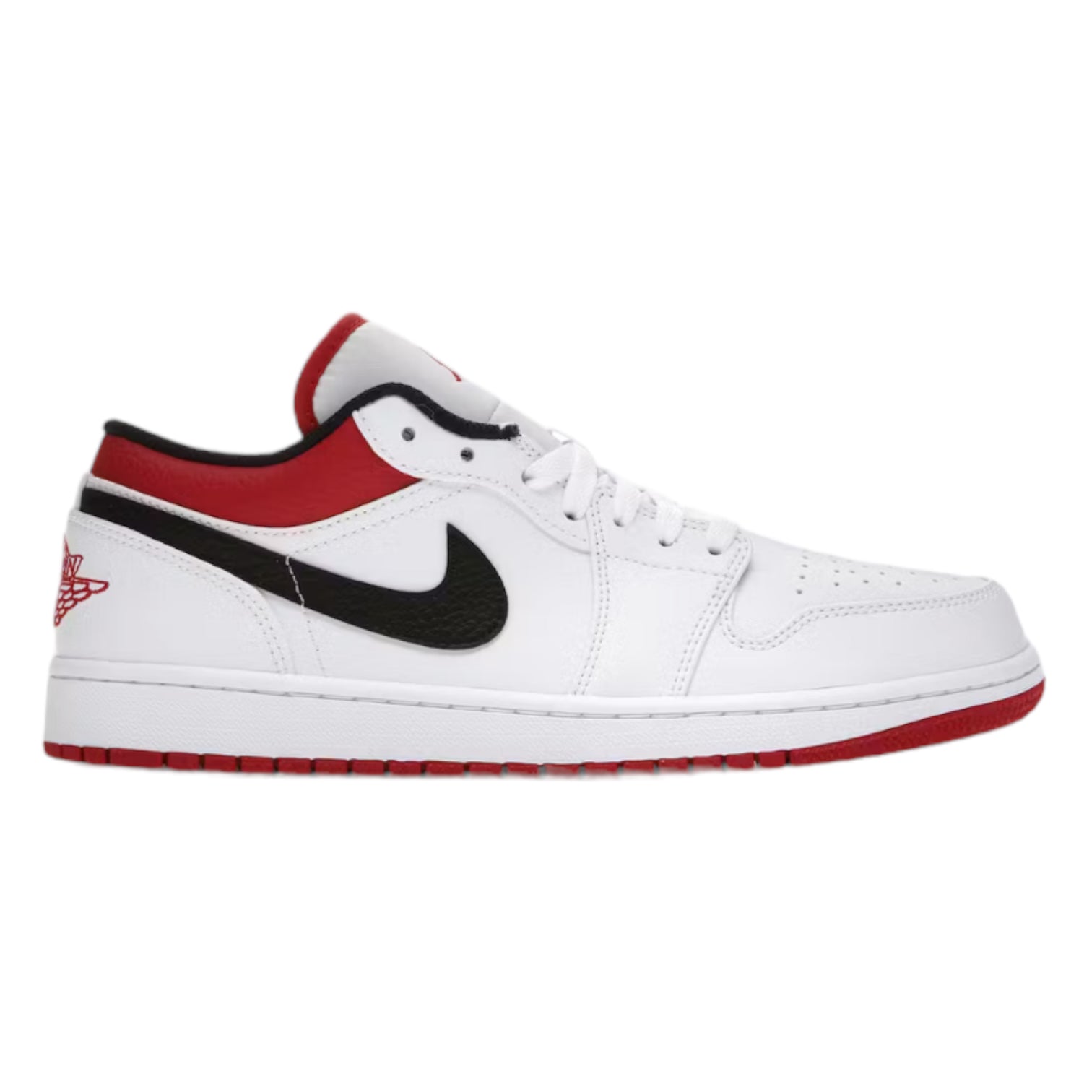 Jordan 1 low white black gym red online