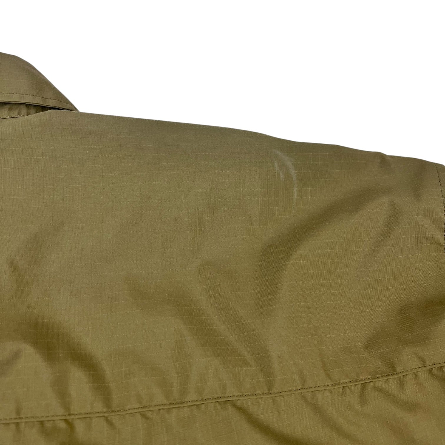 Stüssy x Our Legacy Work Shop Borrowed Shirt Olive Nylon Ripstop