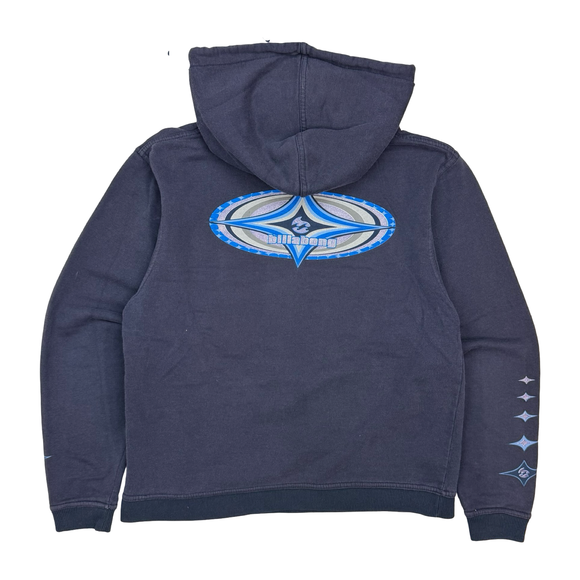 (W) Vintage Billabong Star Hoodie Blue