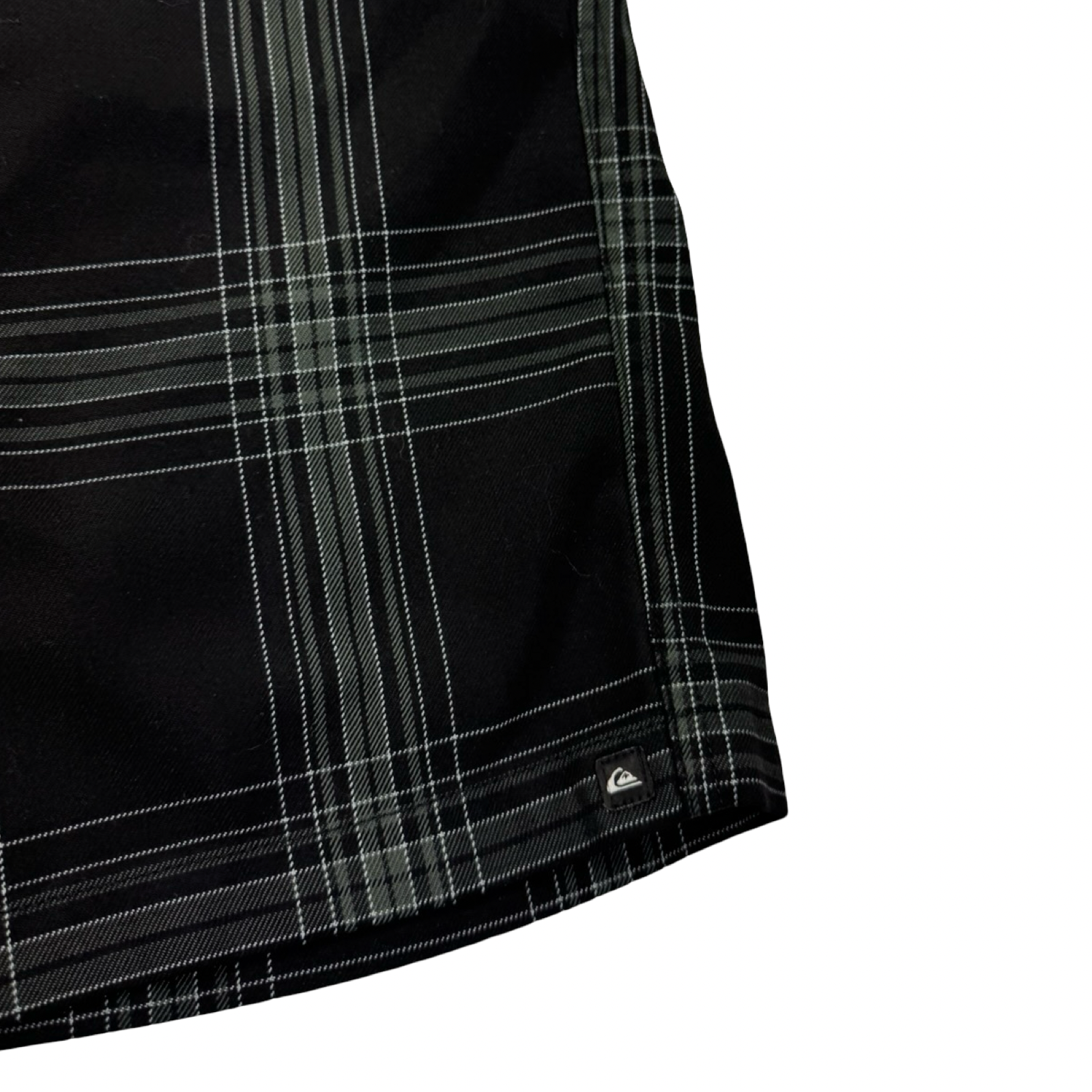 Vintage Y2K Quiksilver Black Tartan Shorts