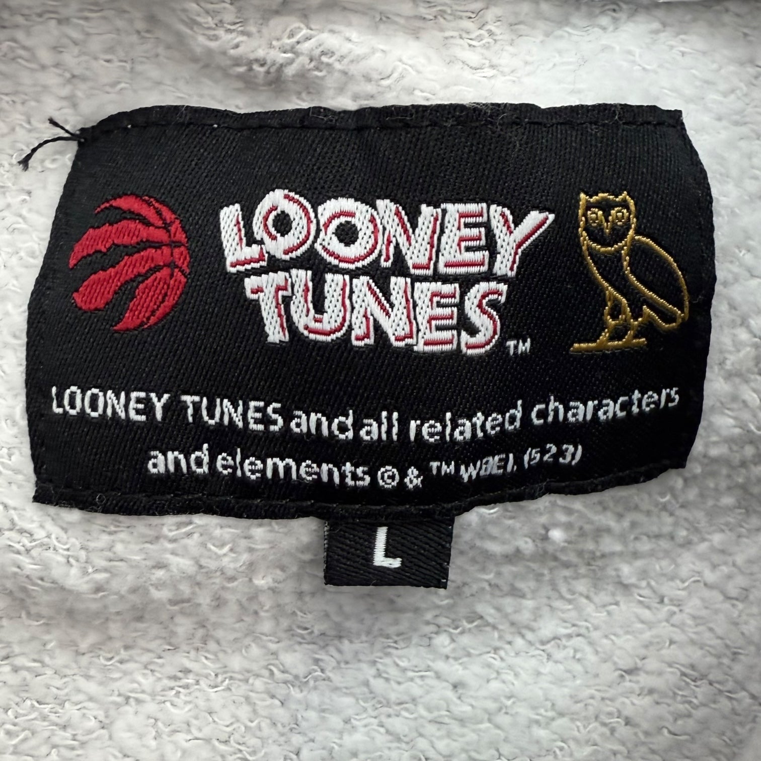 Octobers Very Own x Looney Tunes Toronto Raptors Hoodie Grey